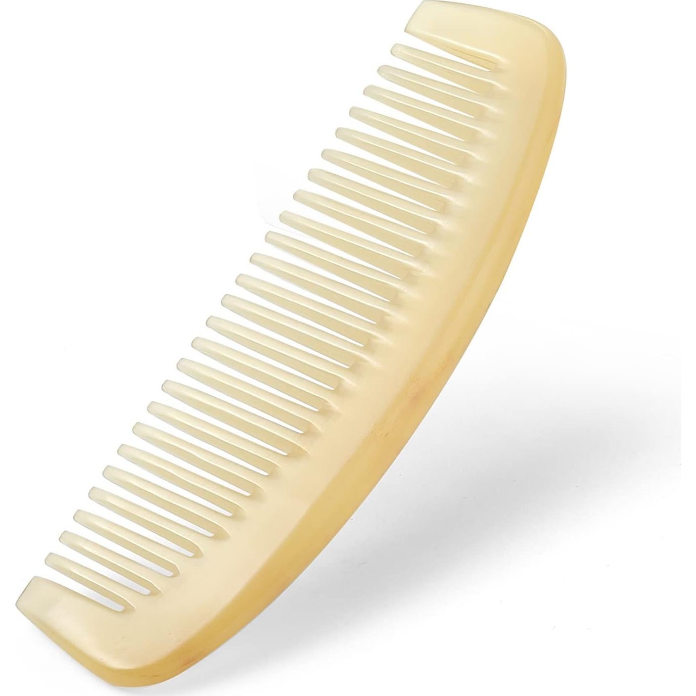 Peine de Cuerno de Oveja Liasun Dientes Anchos Antiestático