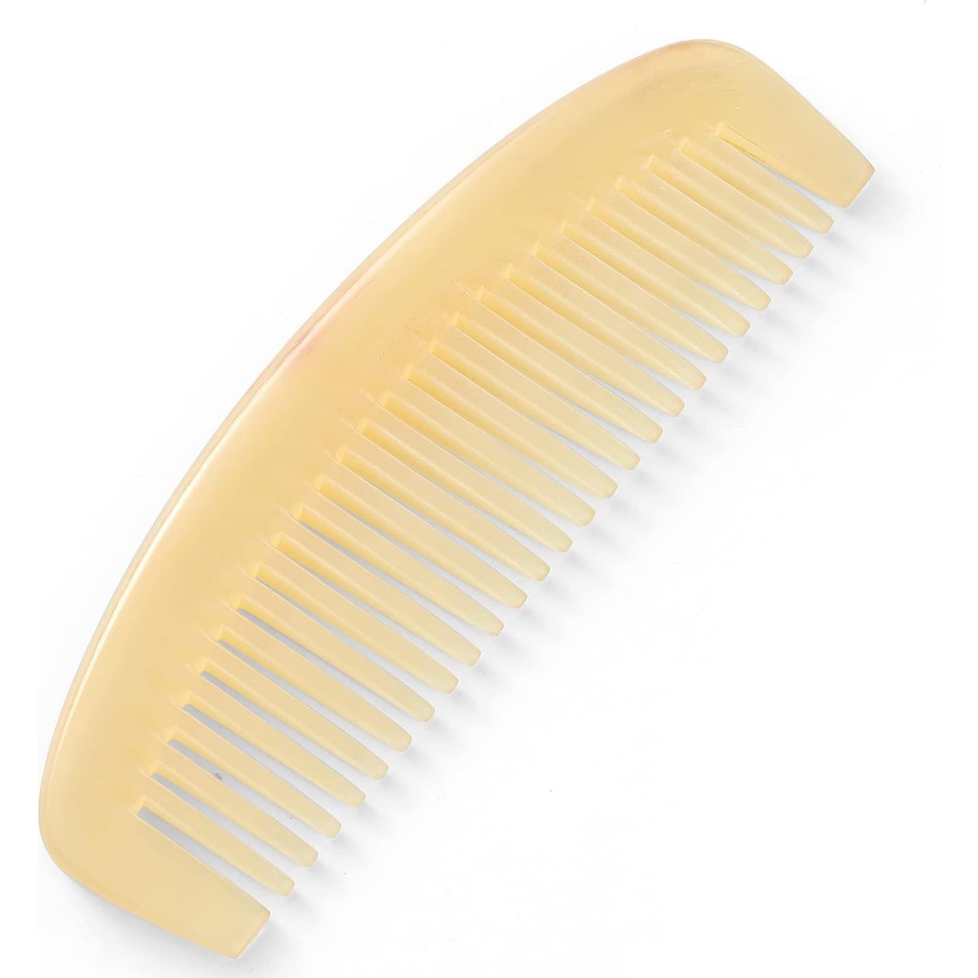 Peine de Cuerno de Oveja Liasun Dientes Anchos Antiestático
