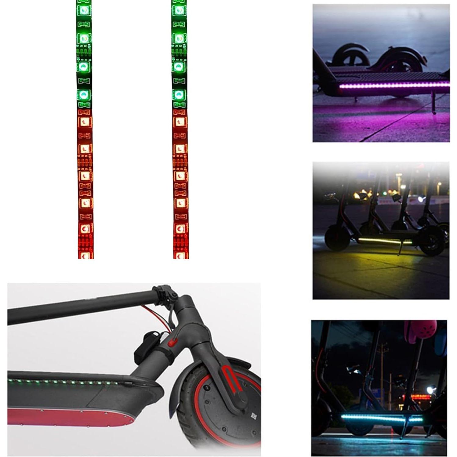 Luces LED Coloridas para Scooter FOVNOT - 2 Pcs, 50 cm