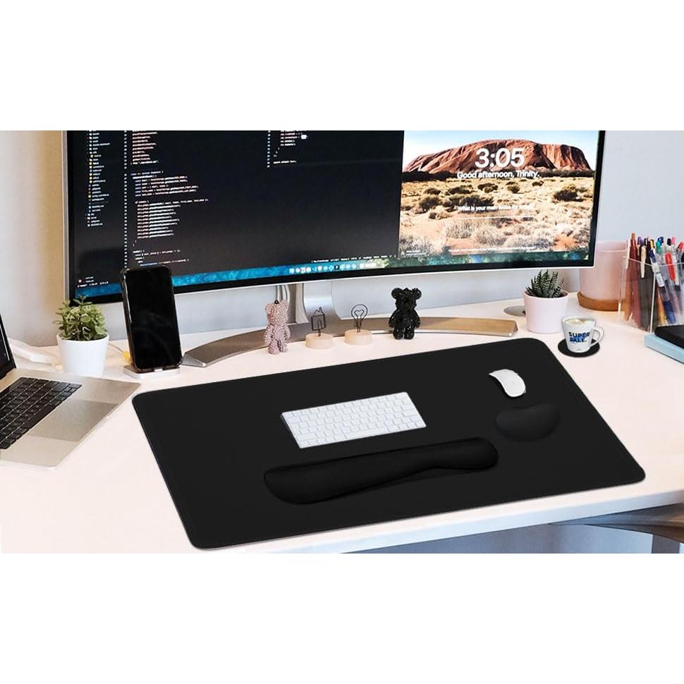 Alfombrilla de Ratón Grande Yunoble 4-en-1 con Reposamuñecas