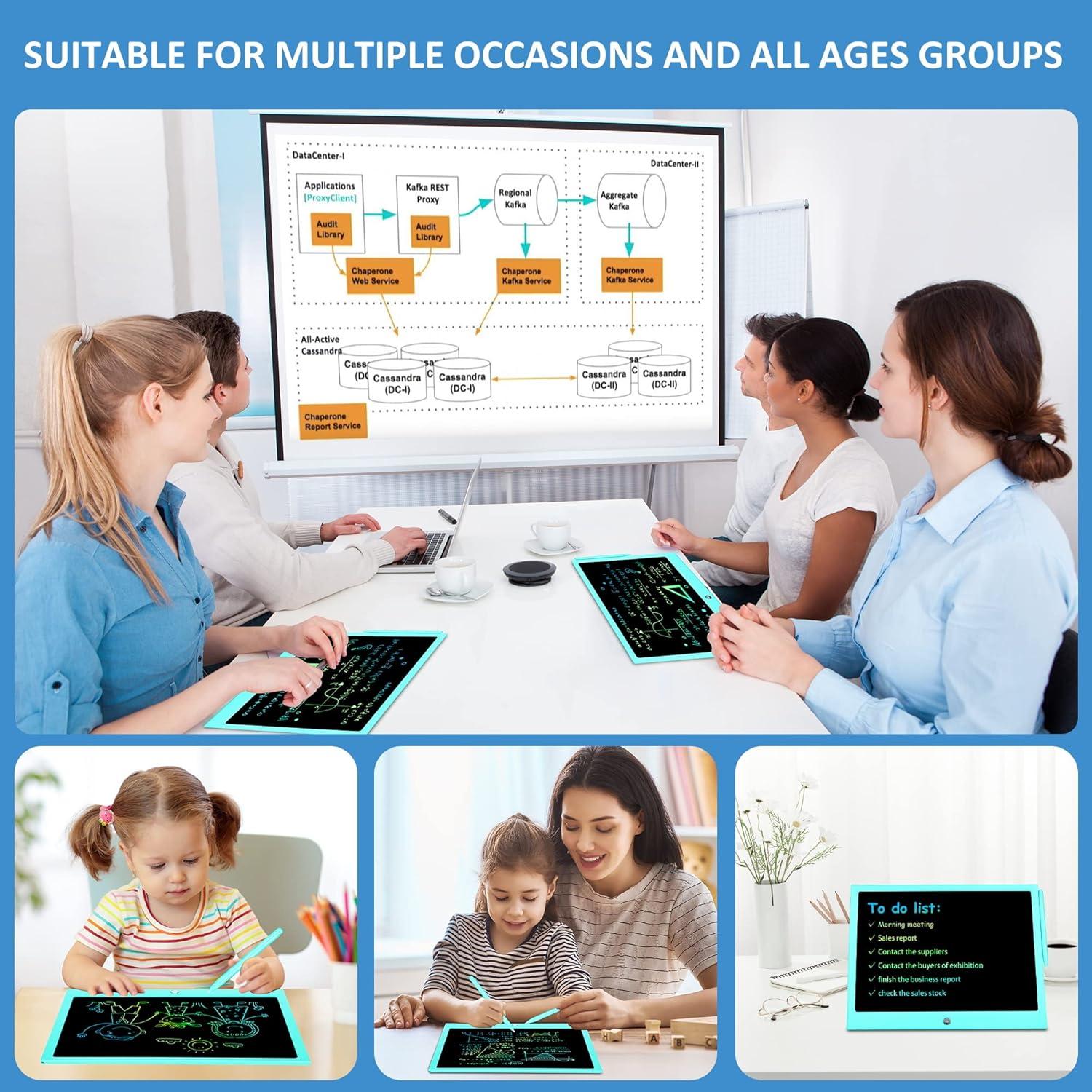 Tableta de Escritura LCD LEYAOYAO 15 Pulgadas Azul