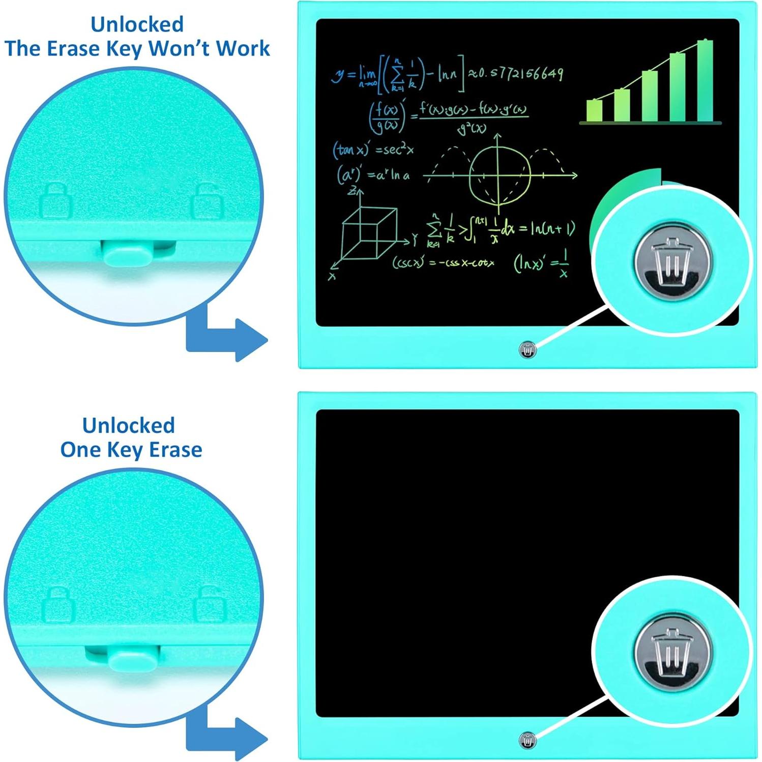 Tableta de Escritura LCD LEYAOYAO 15 Pulgadas Azul