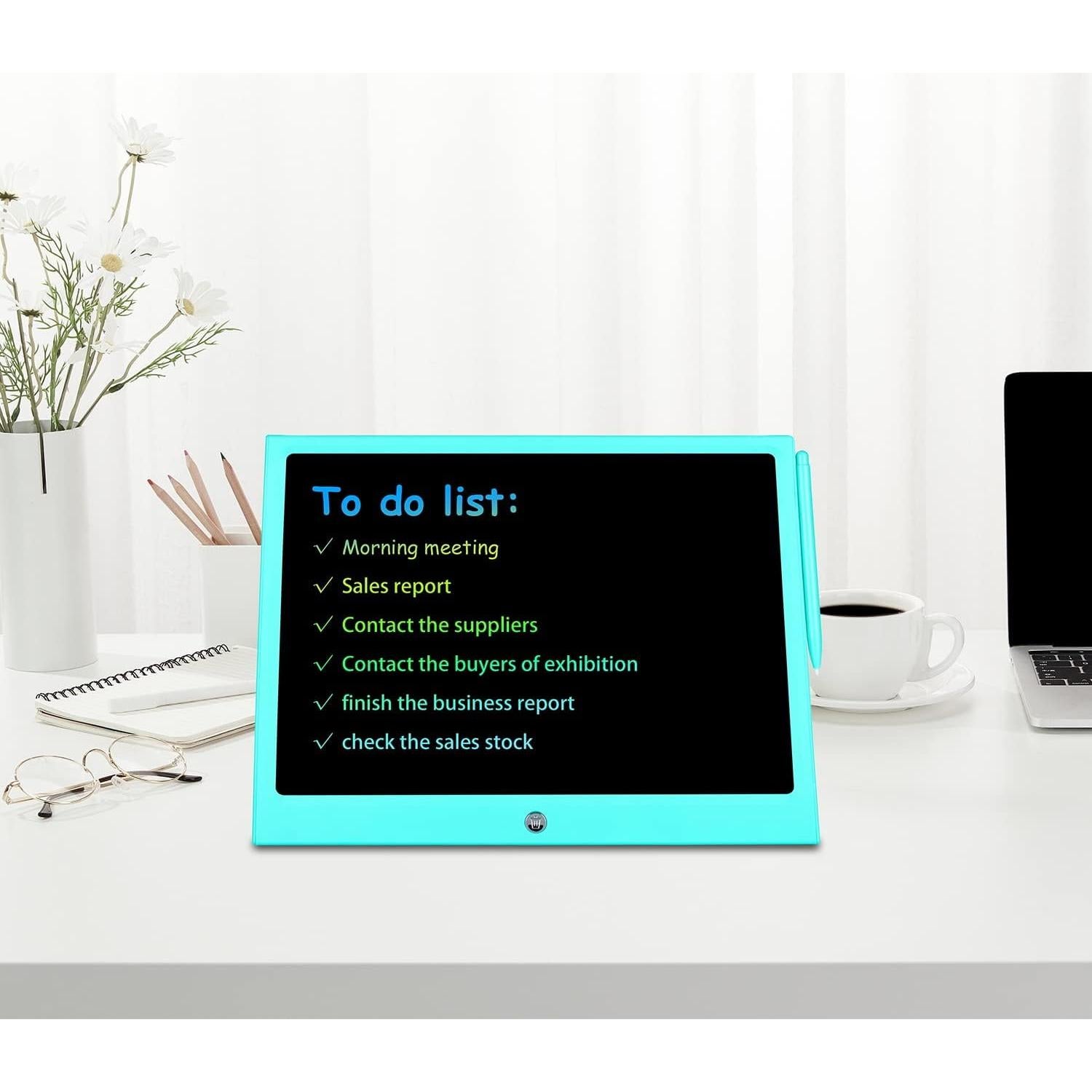 Tableta de Escritura LCD LEYAOYAO 15 Pulgadas Azul