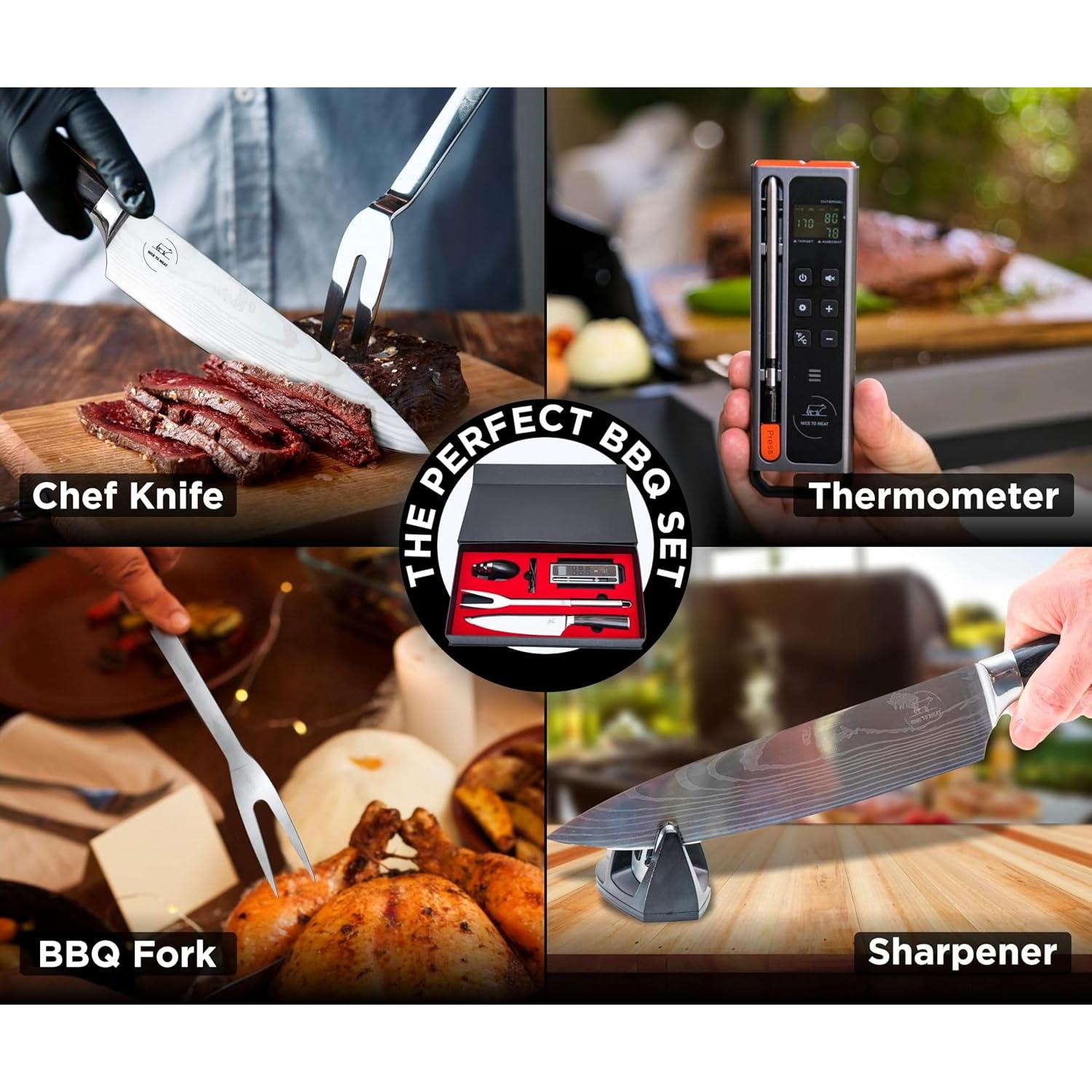 Termómetro de Carne Digital Inalámbrico Nice to Meat - Conectividad Bluetooth y WiFi