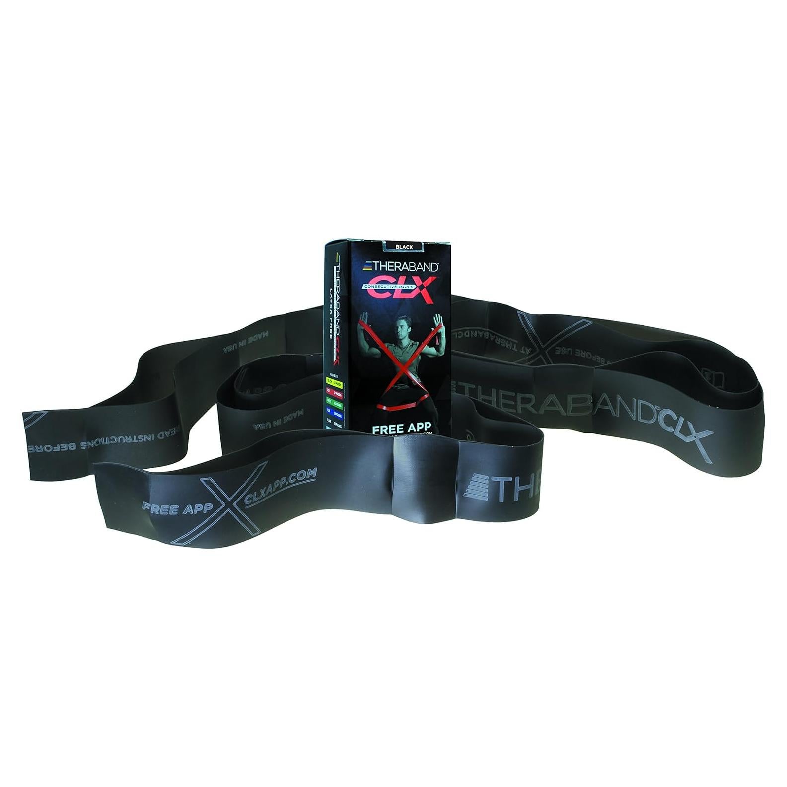 Banda de Resistencia THERABAND CLX Negra Pesada 3.31 kg