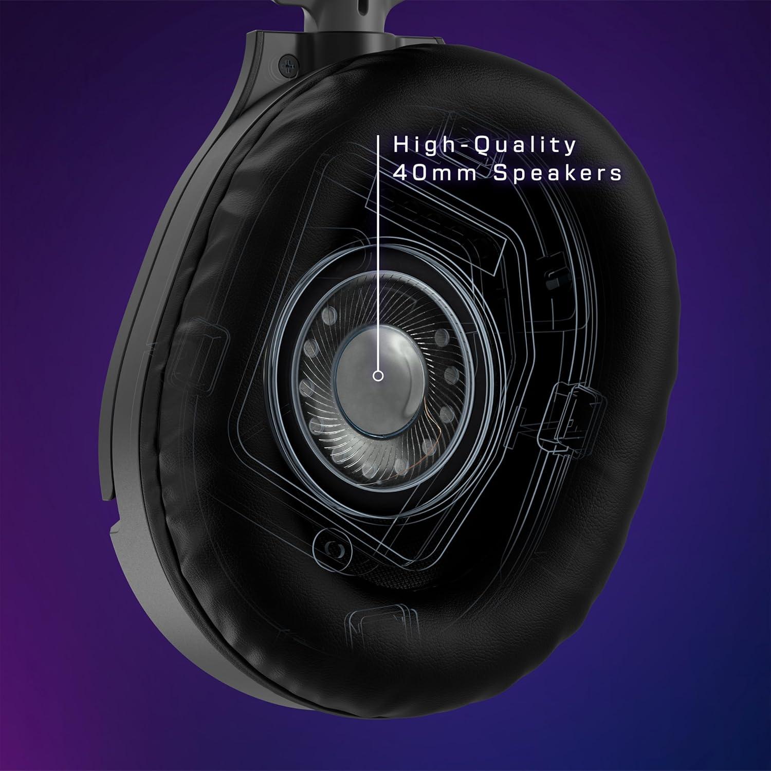Auriculares para Juegos Turtle Beach Recon 70 - Conexión 3.5mm, 40mm, Negro