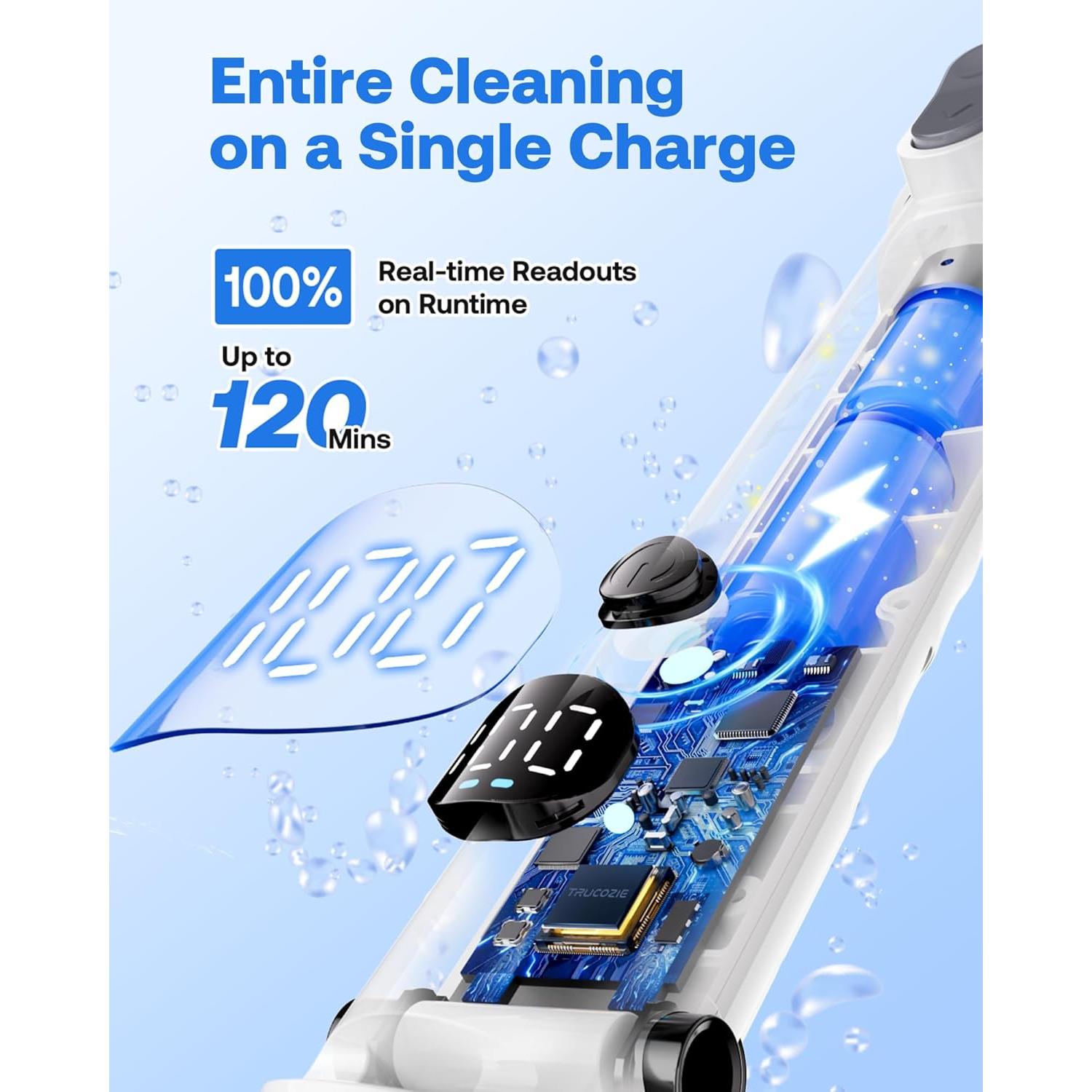 Cepillo de limpieza eléctrico Trucozie 6 cabezales ajustables