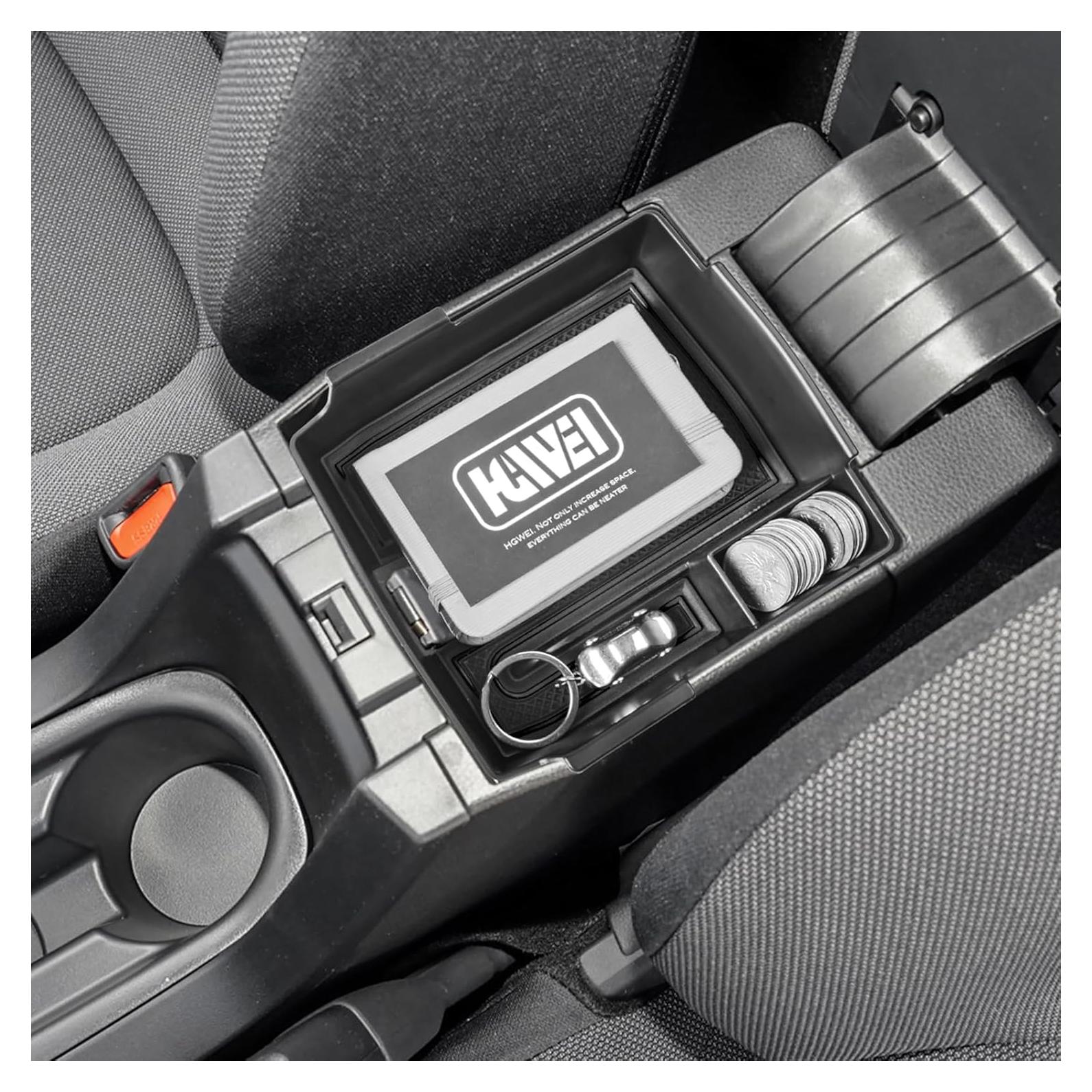 Center Console Organizer Compatible with Toyota Corolla Cross (XG10) 2022 2023 2024 2025 and Corolla E210 2019-2025, Armrest Box Secondary Storage Insert Tray Accessories, Black