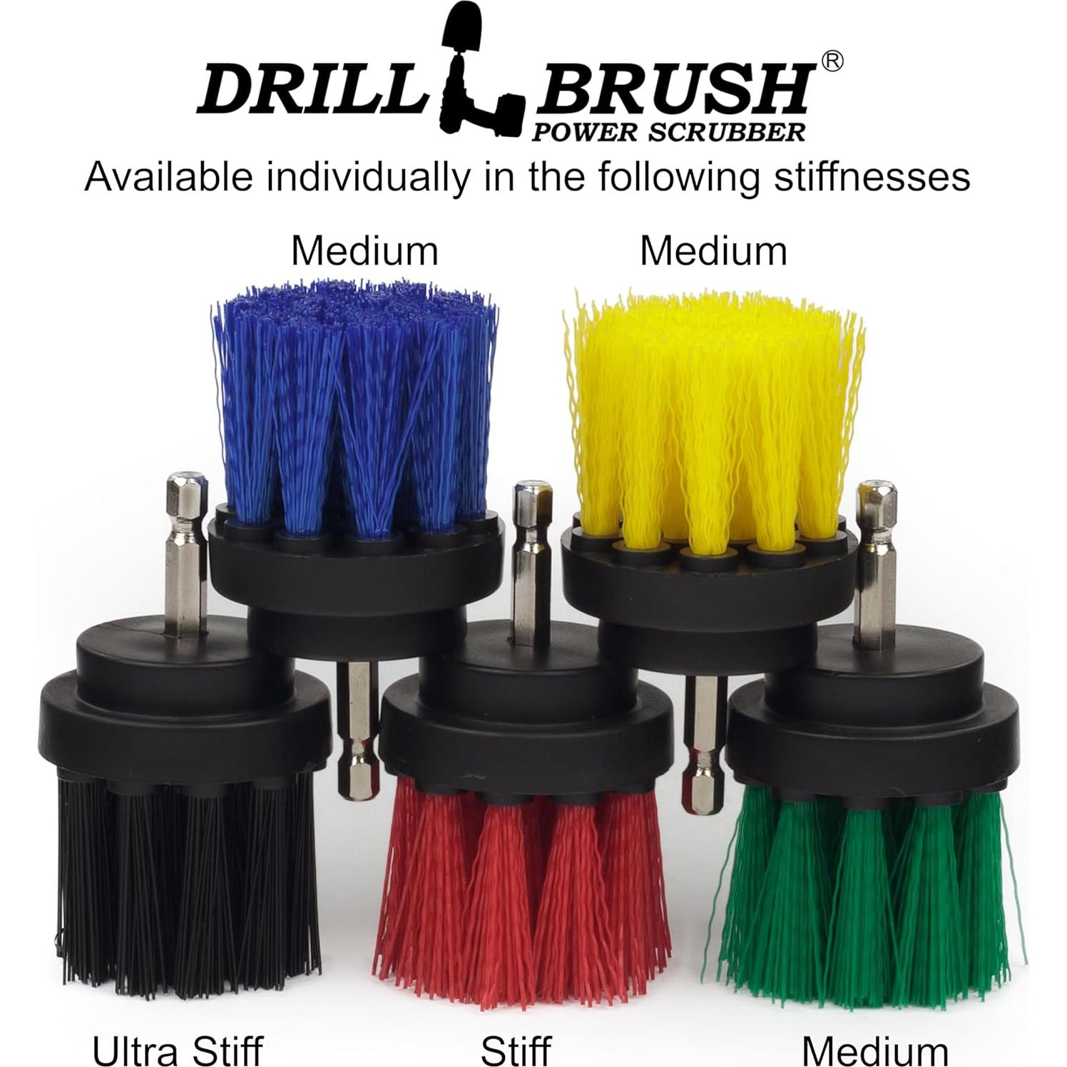 Cepillo de Fregar Amarillo Drillbrush 5,08 cm para Baño