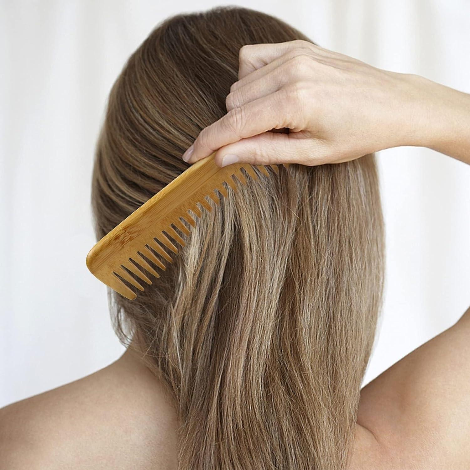 Juego de Cepillos MRD de Bambú Natural para Todo Tipo de Cabello