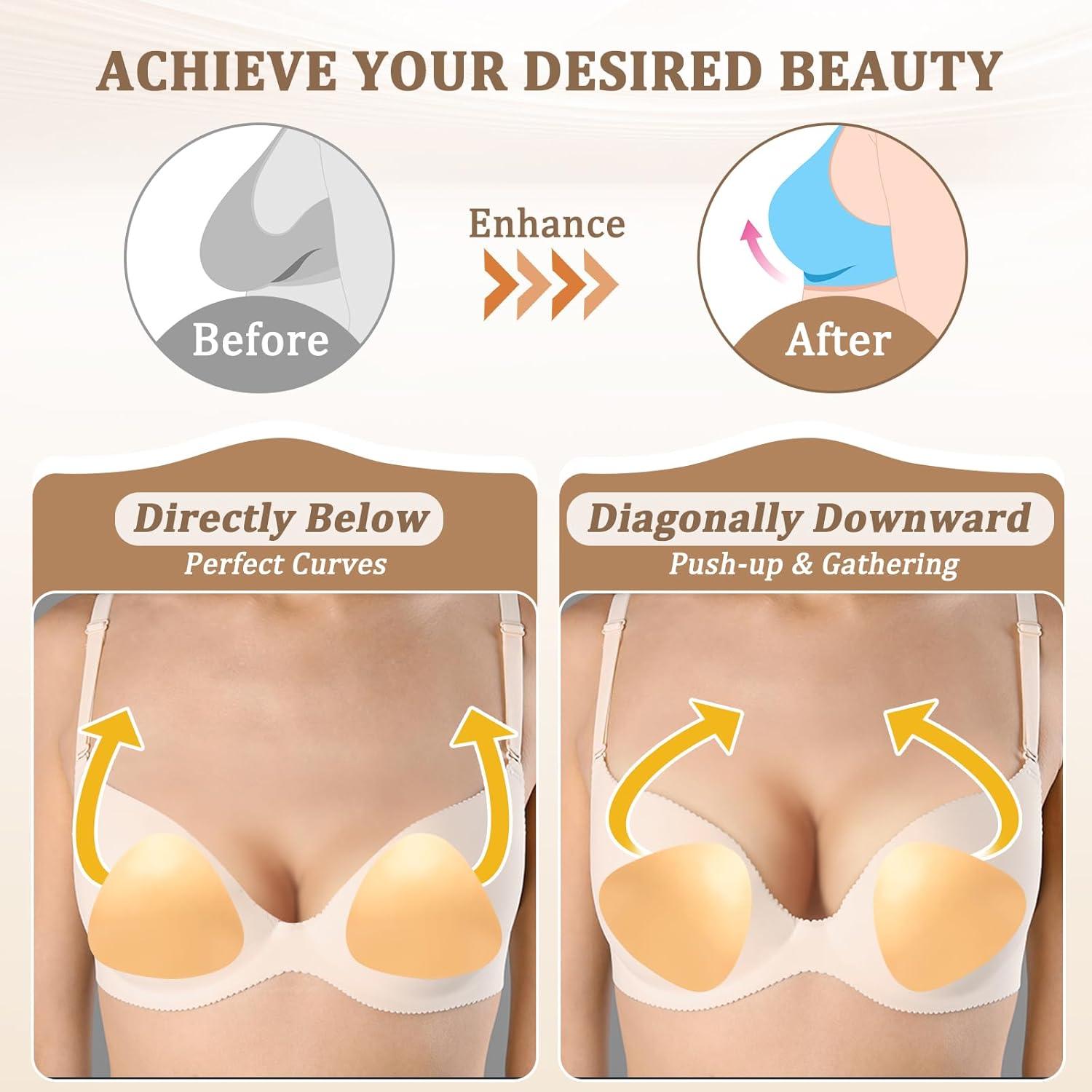 Almohadillas Push Up PRISSESA Doble Cara Amarillo 14.6x14.4 cm