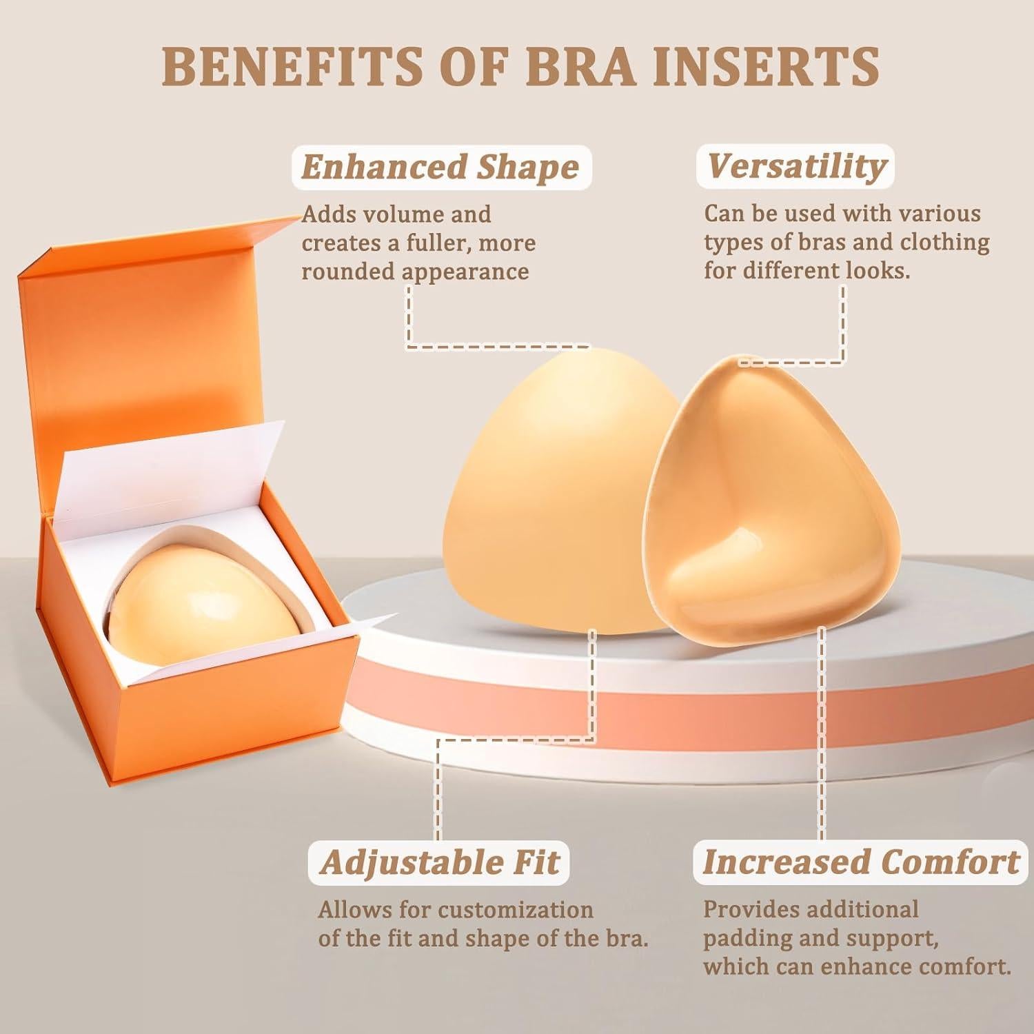 Almohadillas Push Up PRISSESA Doble Cara Amarillo 14.6x14.4 cm