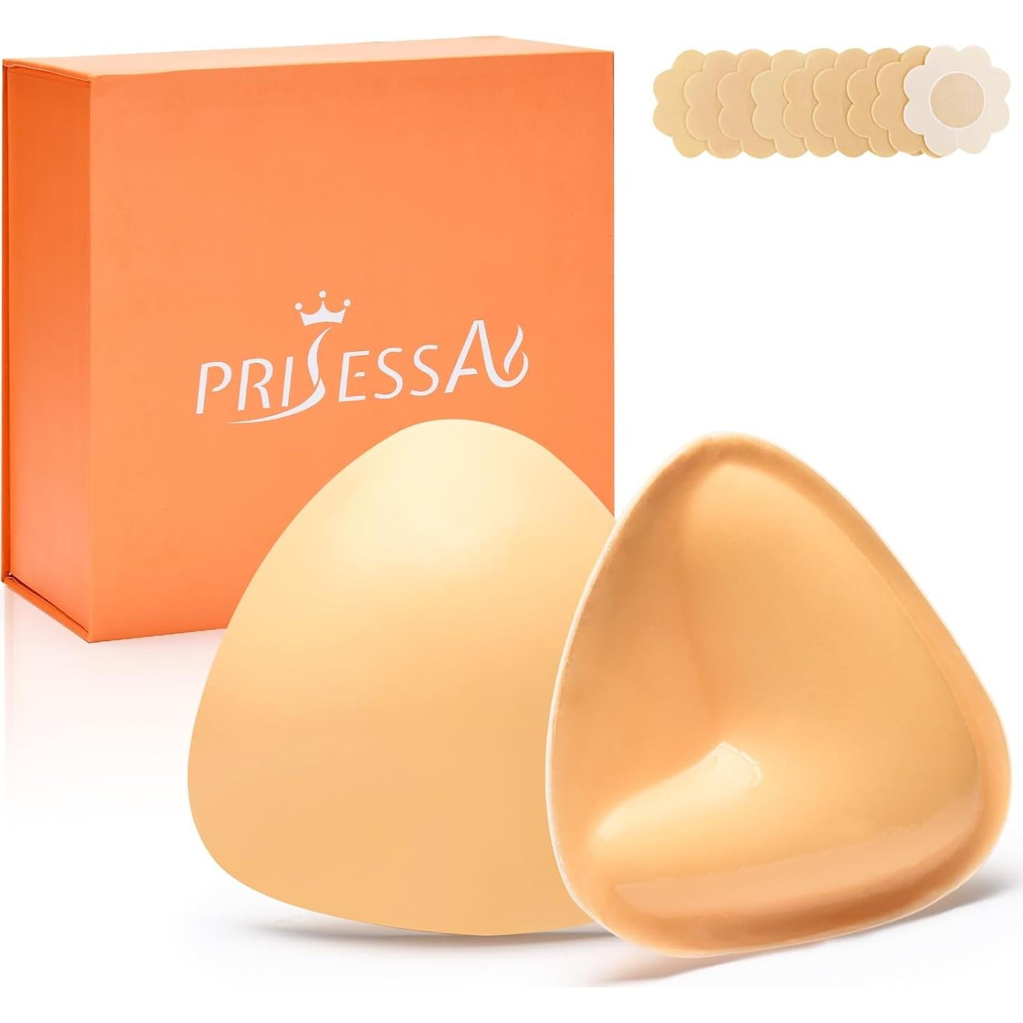 Almohadillas Push Up PRISSESA Doble Cara Amarillo 14.6x14.4 cm