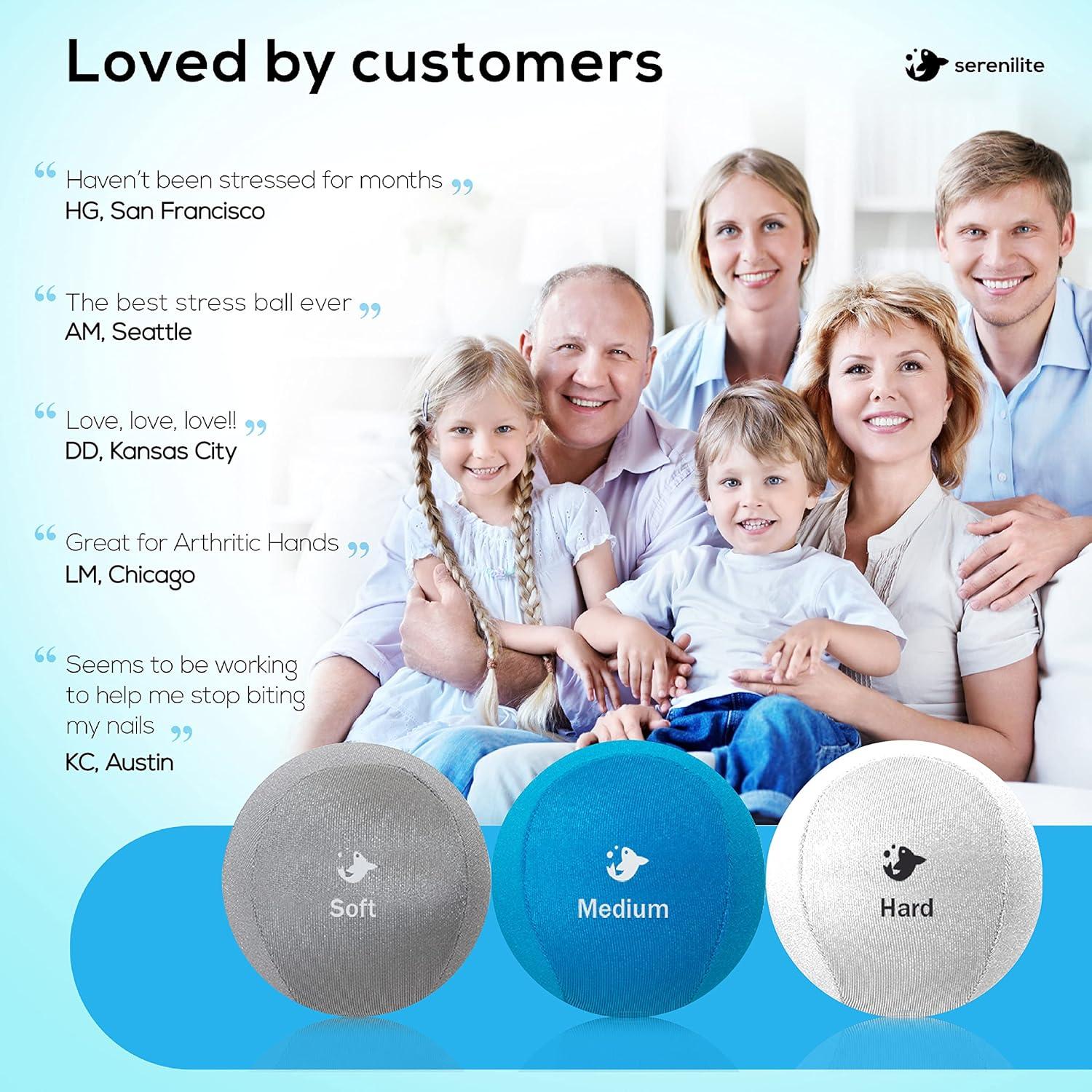 Pelotas Antiestrés Serenilite - 3 Densidades para Terapia