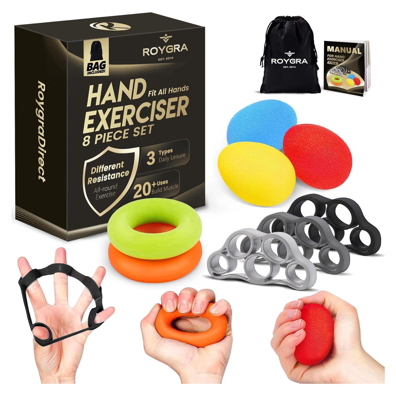 Fortalecedor de Agarre Roygra - Kit de Ejercicio de Mano