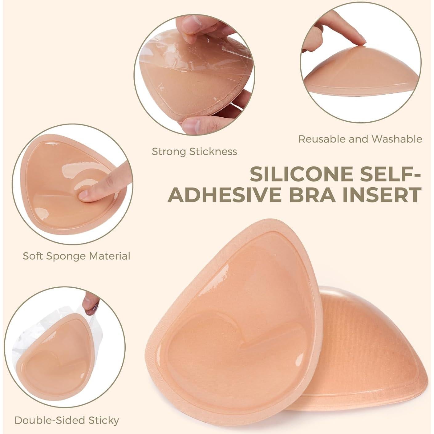 Inserciones Adhesivas Sujetador Doble Cara SERMICLE Talla A/B