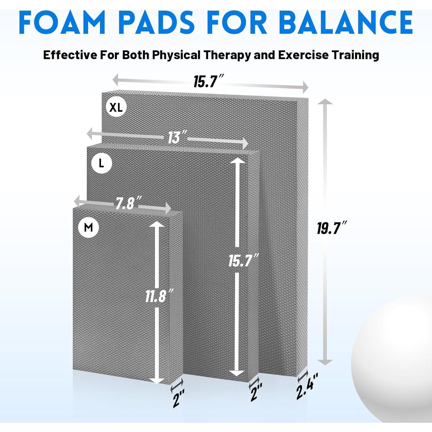 Pad de Equilibrio Corsiampoo M Azul Antideslizante 30x20cm