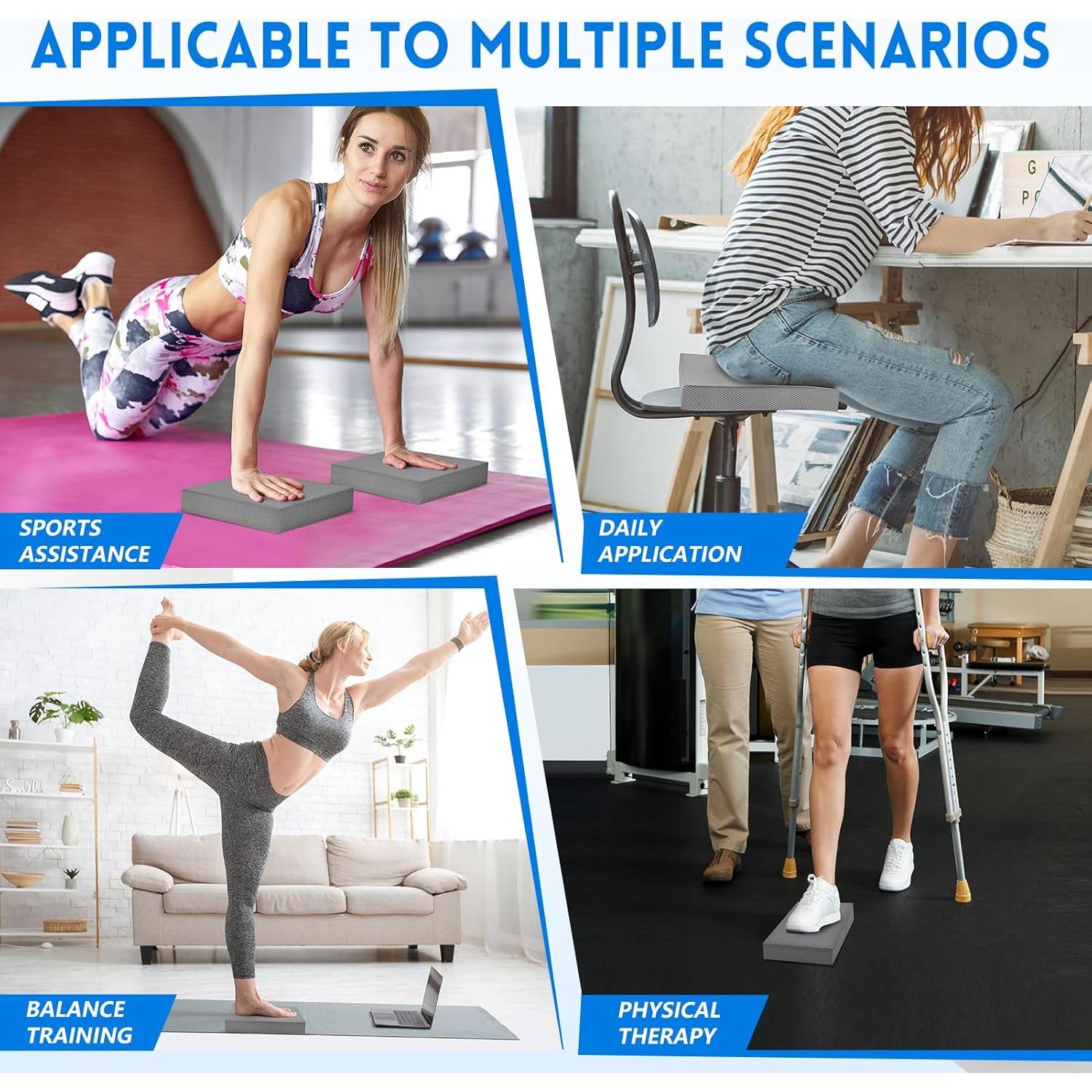 Pad de Equilibrio Corsiampoo M Azul Antideslizante 30x20cm