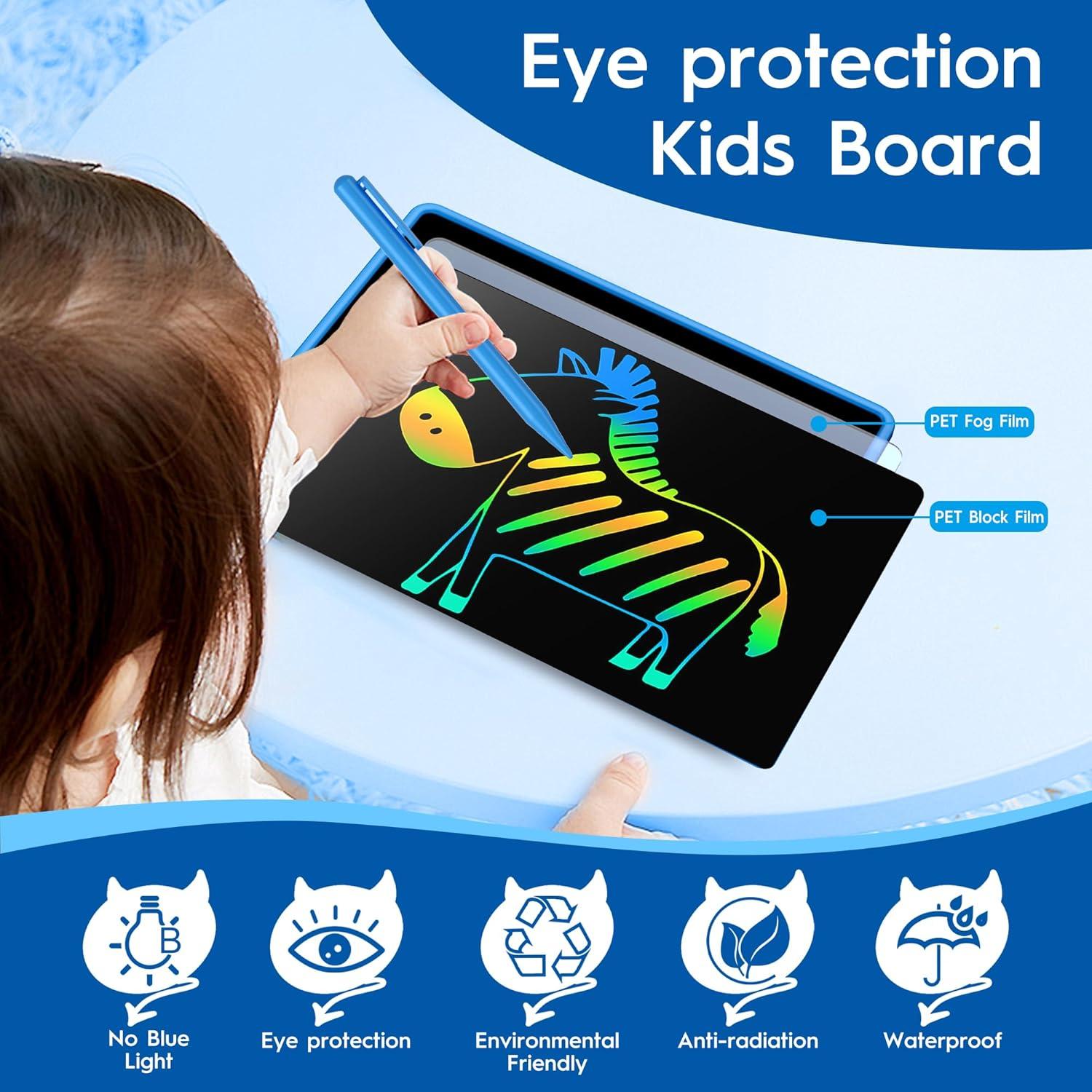 Tableta de Dibujo LCD 20" Recargable para Niños - Azul
