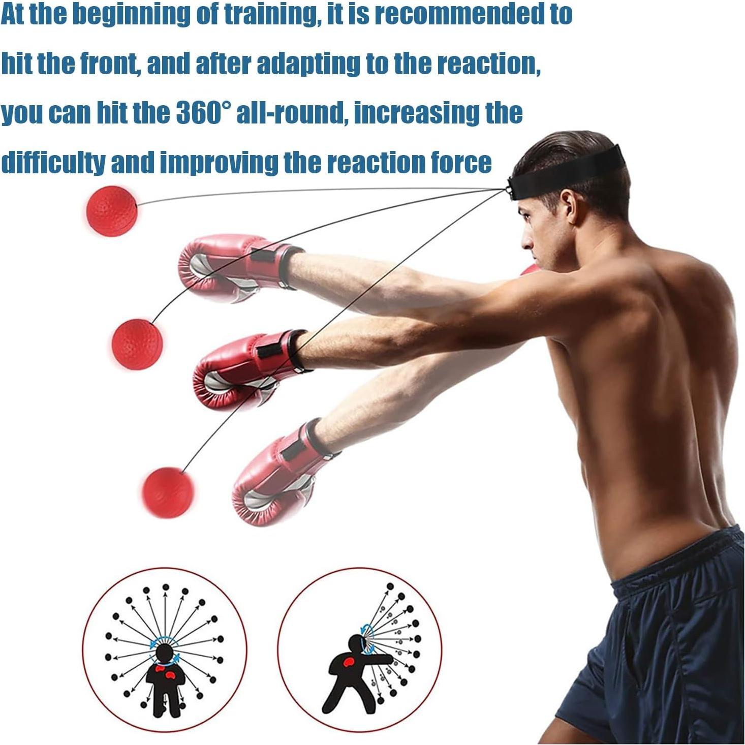 Juego de Pelotas de Reflexión Bntyok para Boxeo y Entrenamiento