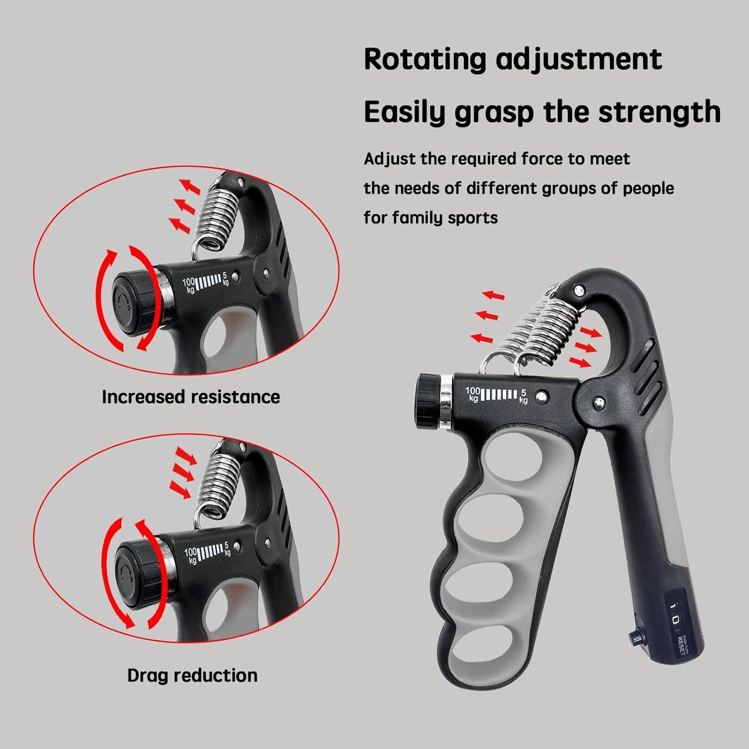 Fortalecedor de Agarre Uvedabul 5-100 kg Ergonómico