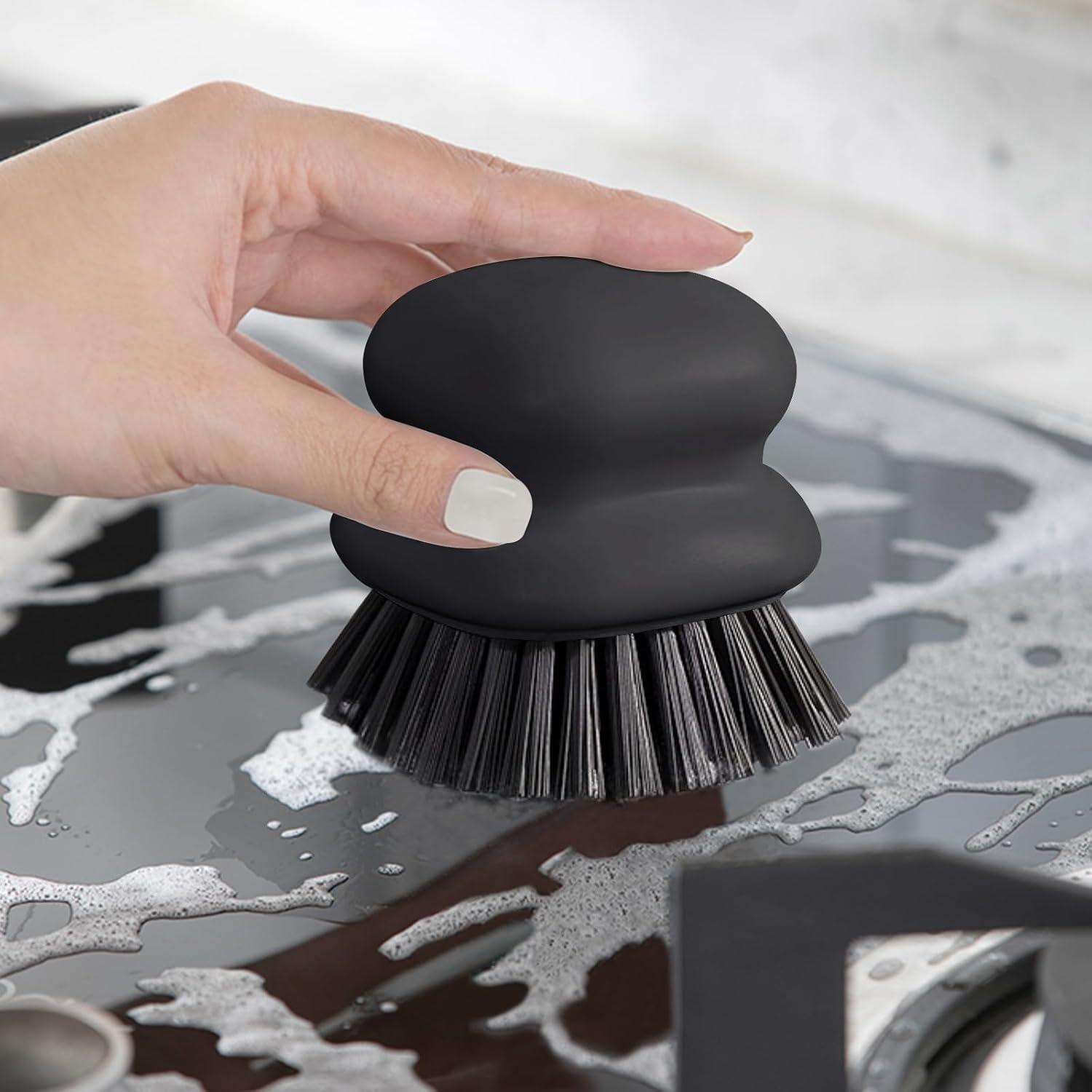 Cepillo de Platos CD HOME con Mango Antideslizante Negro