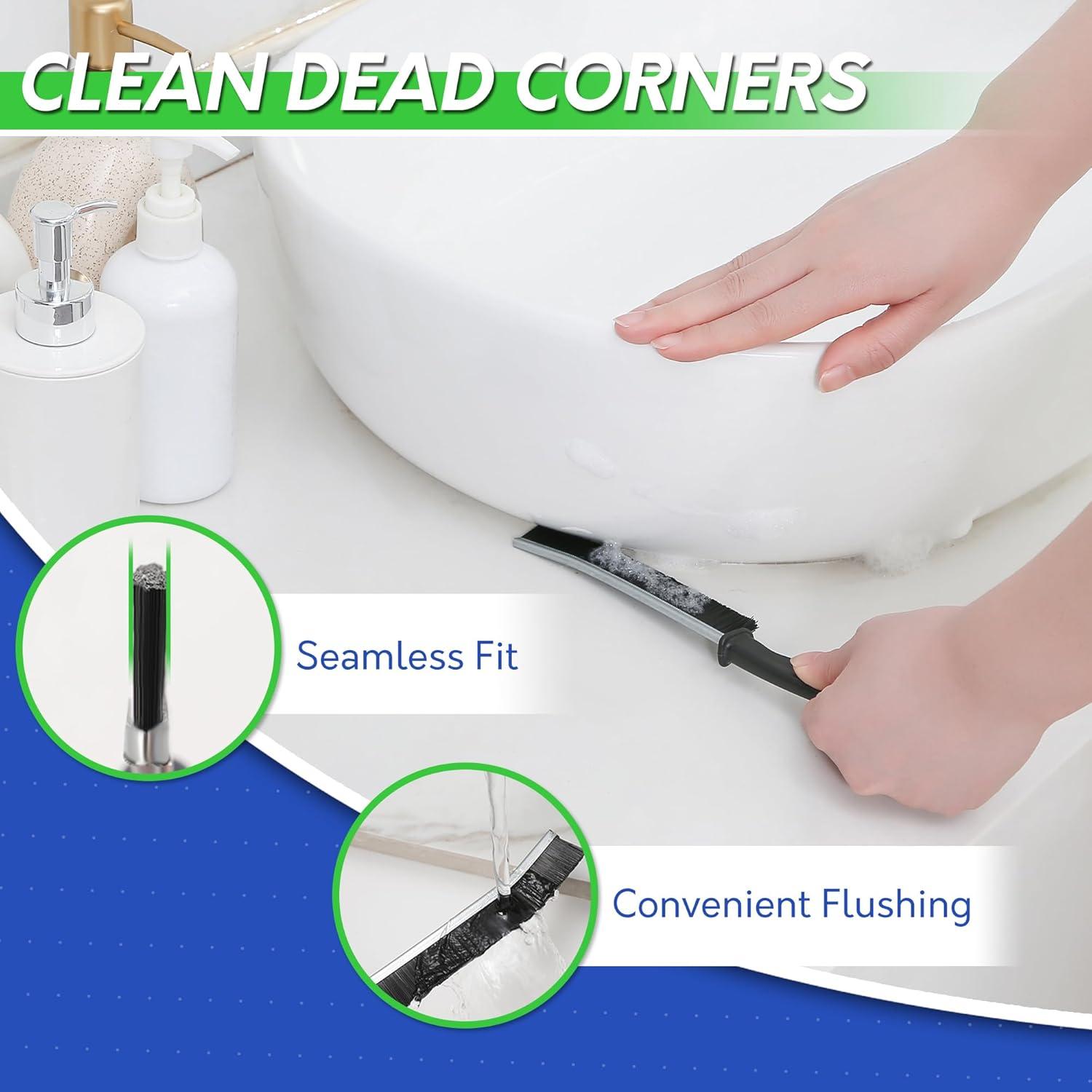 Cepillo Limpiador de Juntas BOOMJOY con Mango Largo 3 Pcs