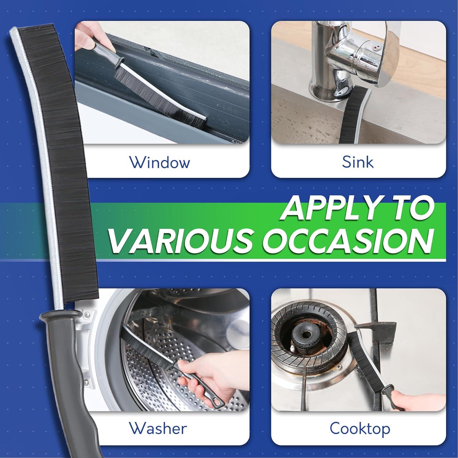 Cepillo Limpiador de Juntas BOOMJOY con Mango Largo 3 Pcs
