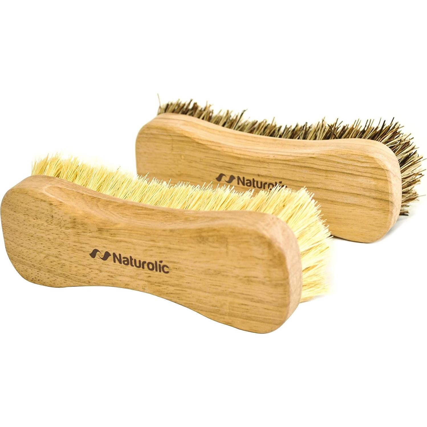 Juego de cepillos de limpieza Naturolic | Ecológicos y de madera