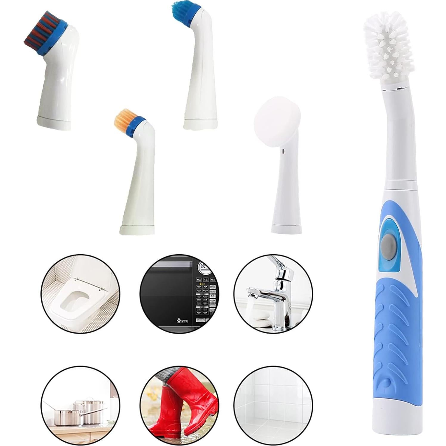 Cepillo Eléctrico FAMKIT para Limpieza de Baño y Cocina