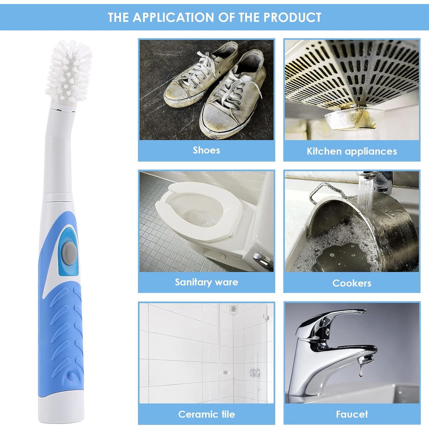Cepillo Eléctrico FAMKIT para Limpieza de Baño y Cocina