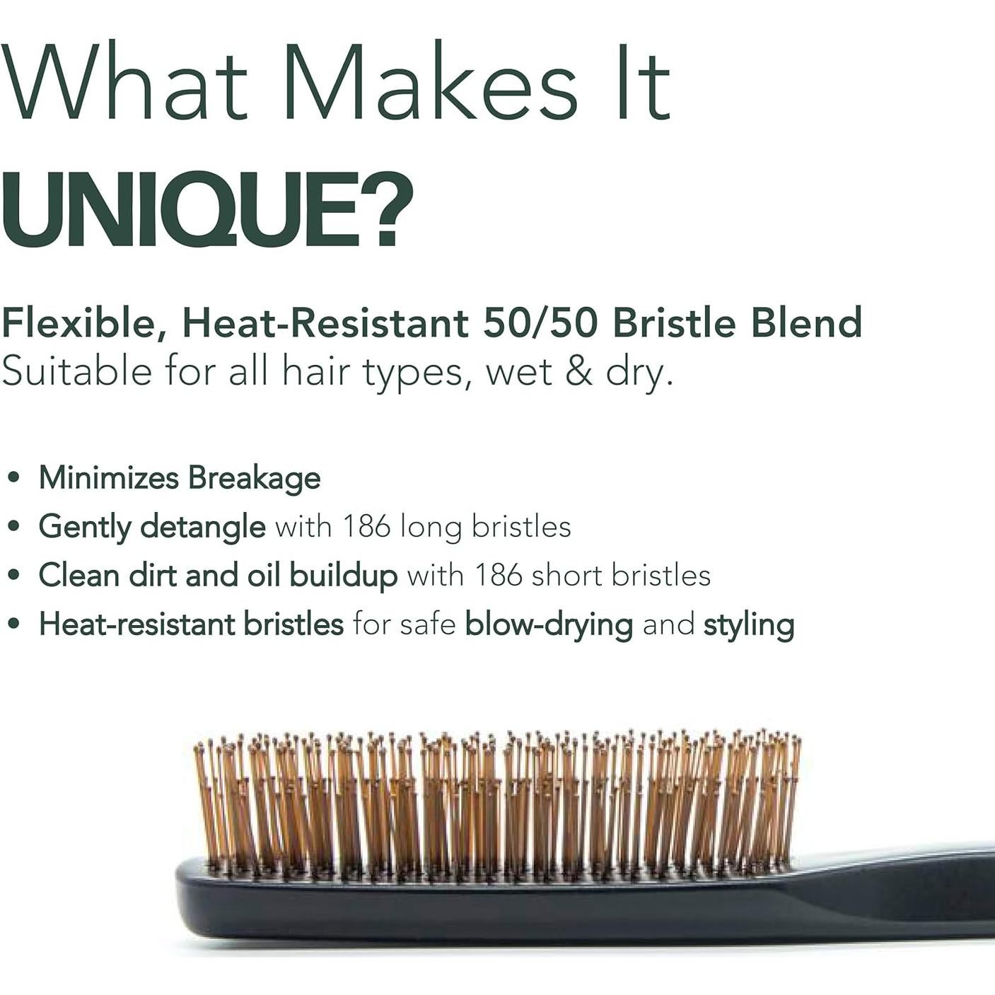 Cepillo Desenredante Uffy para Cabello Húmedo y Seco - 376 Cerdas