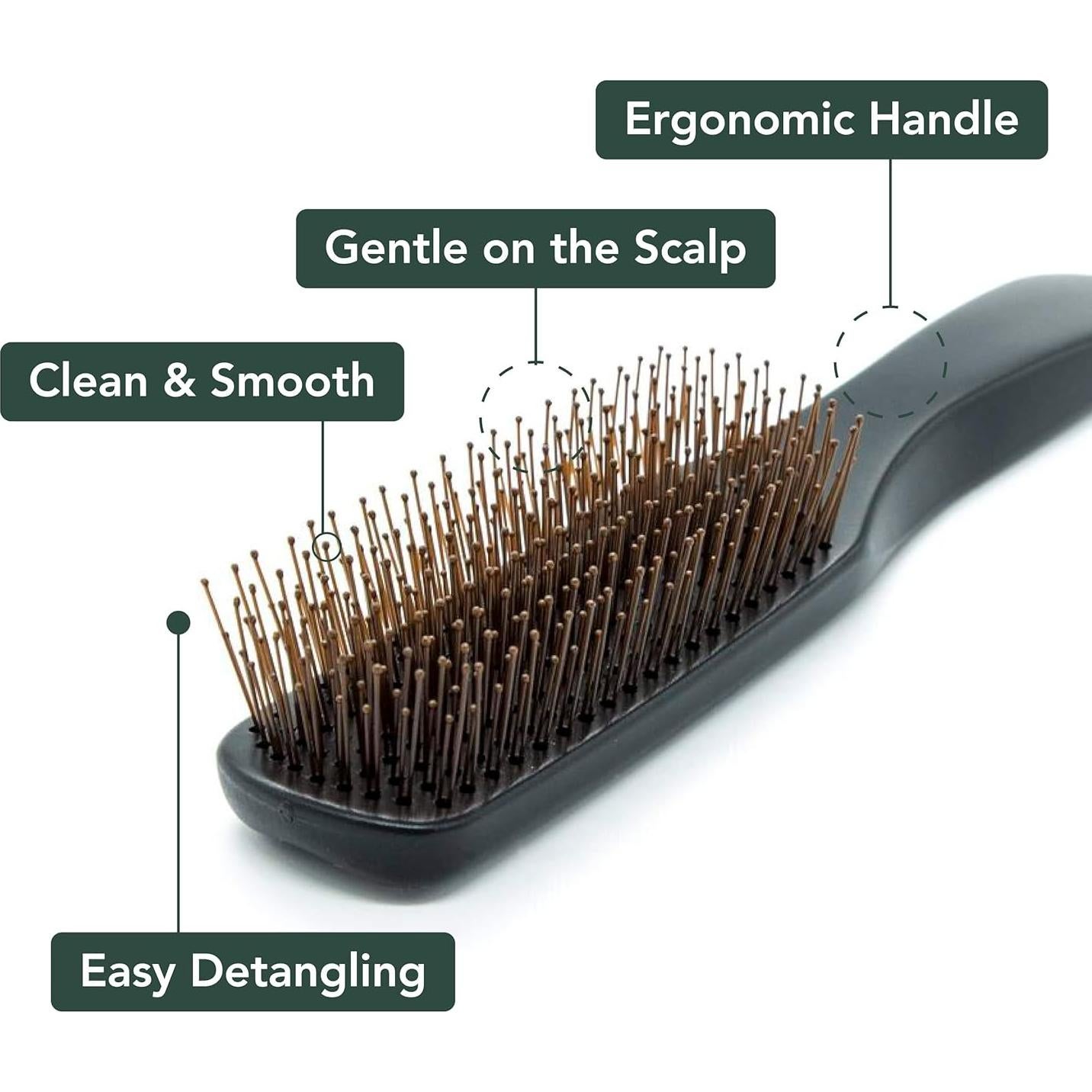 Cepillo Desenredante Uffy para Cabello Húmedo y Seco - 376 Cerdas