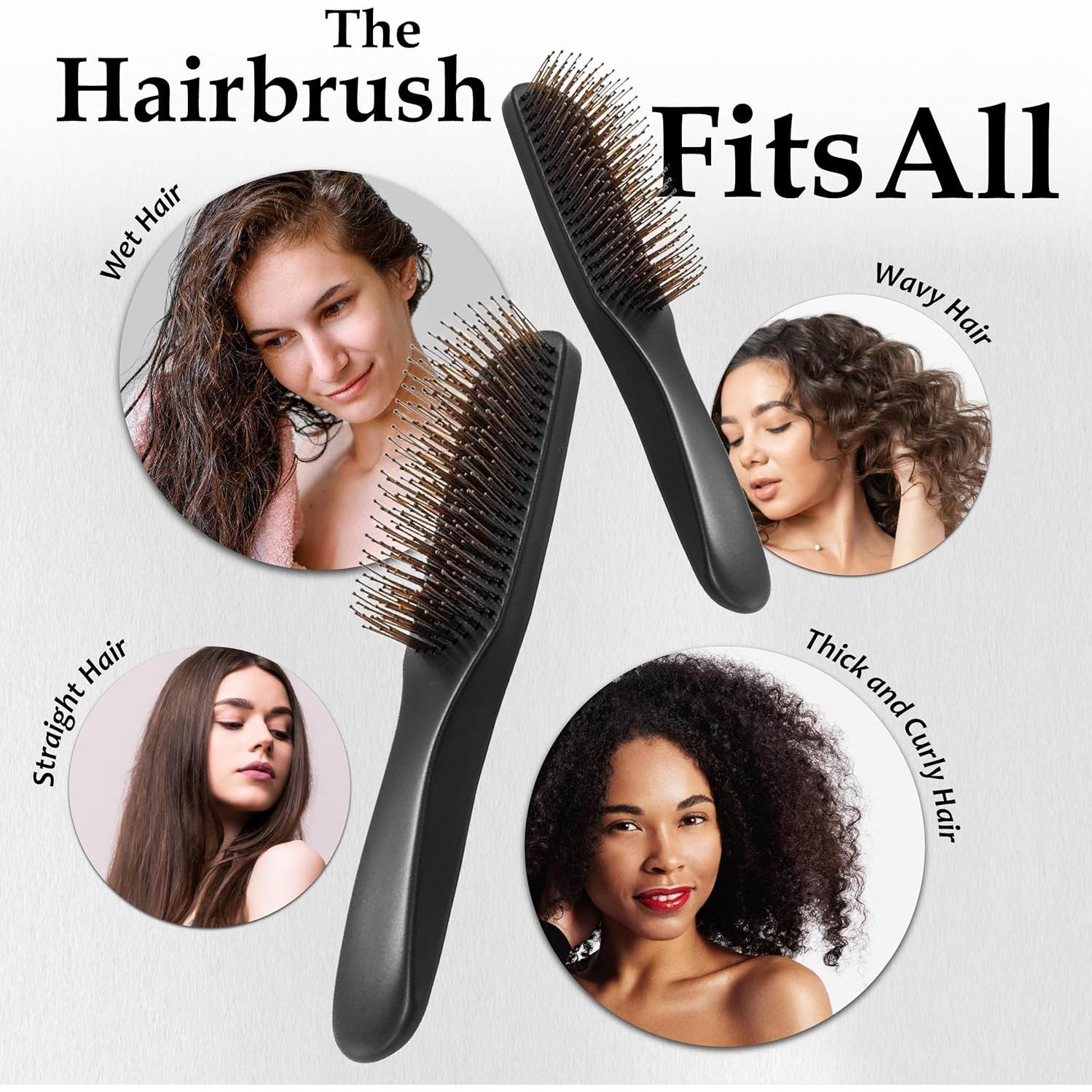 Cepillo Desenredante Uffy para Cabello Húmedo y Seco - 376 Cerdas