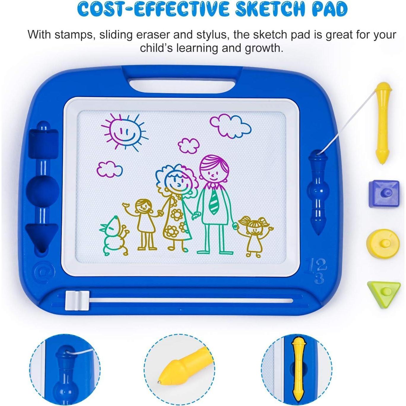 Pizarra Magnética SGILE 40x33 cm 4 Colores para Niños