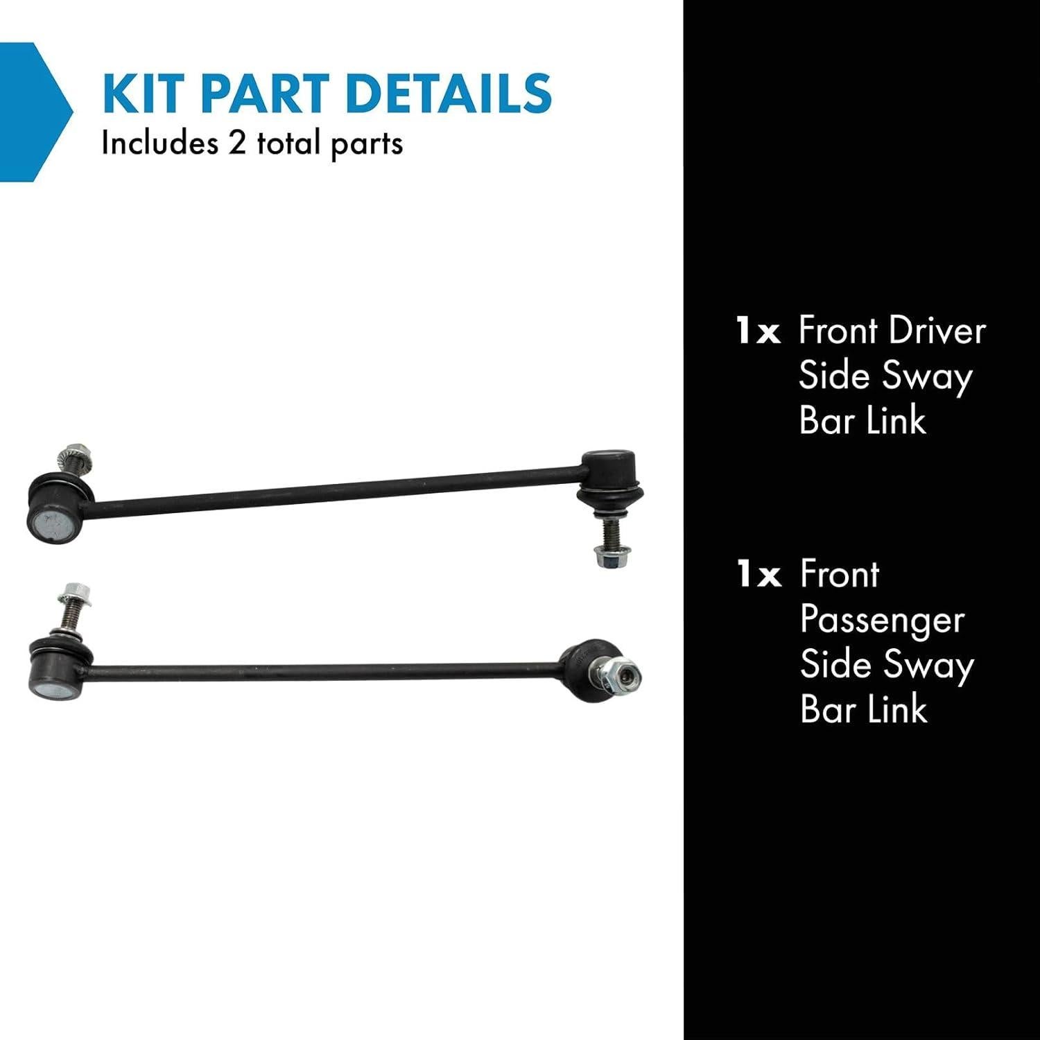 Juego de enlaces de barra estabilizadora TRQ PSA66781 - 2 piezas