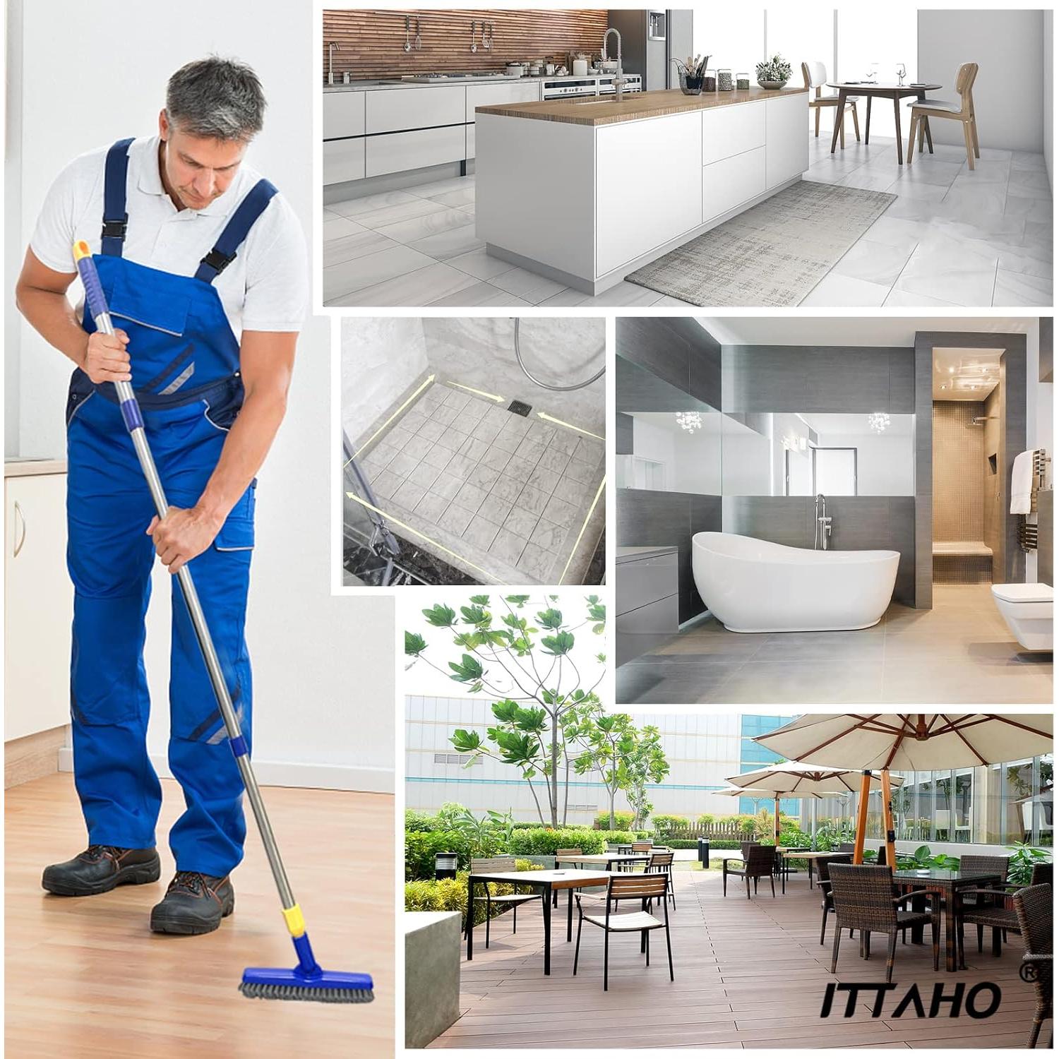 Cepillo de Lechada ITTAHO con Mango Extensible 143 cm