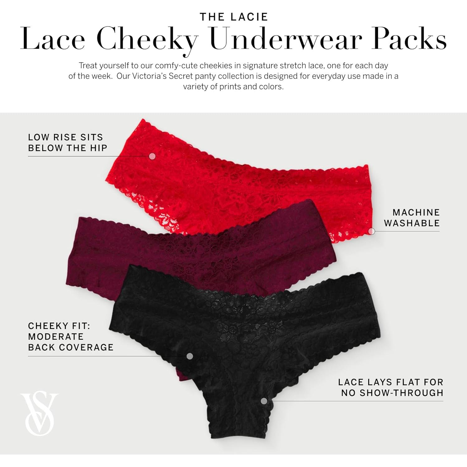 Ropa interior encaje Victoria's Secret Cheekies XS-XXL