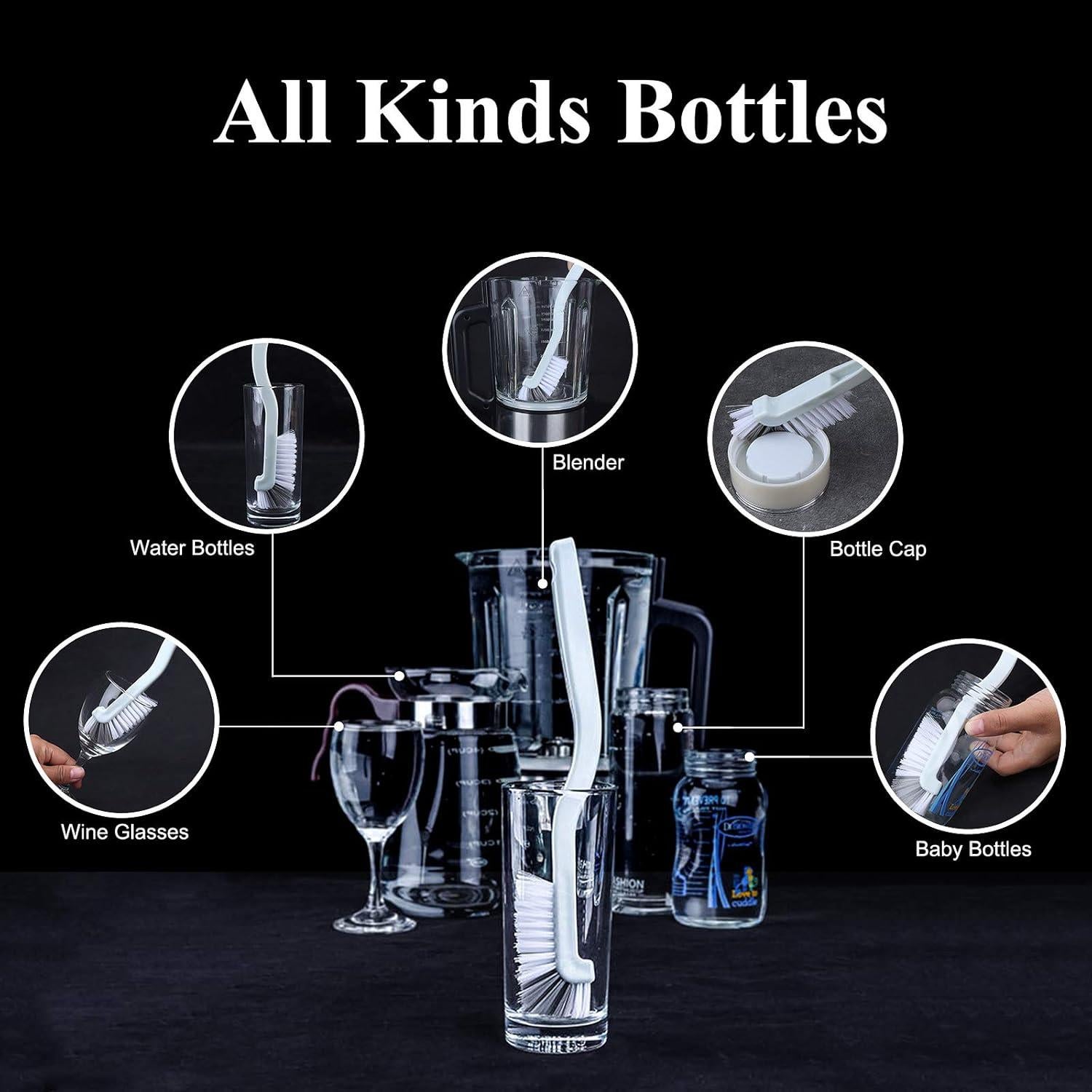 Juego de 2 Cepillos de Limpieza SHUNWEI para Esquinas