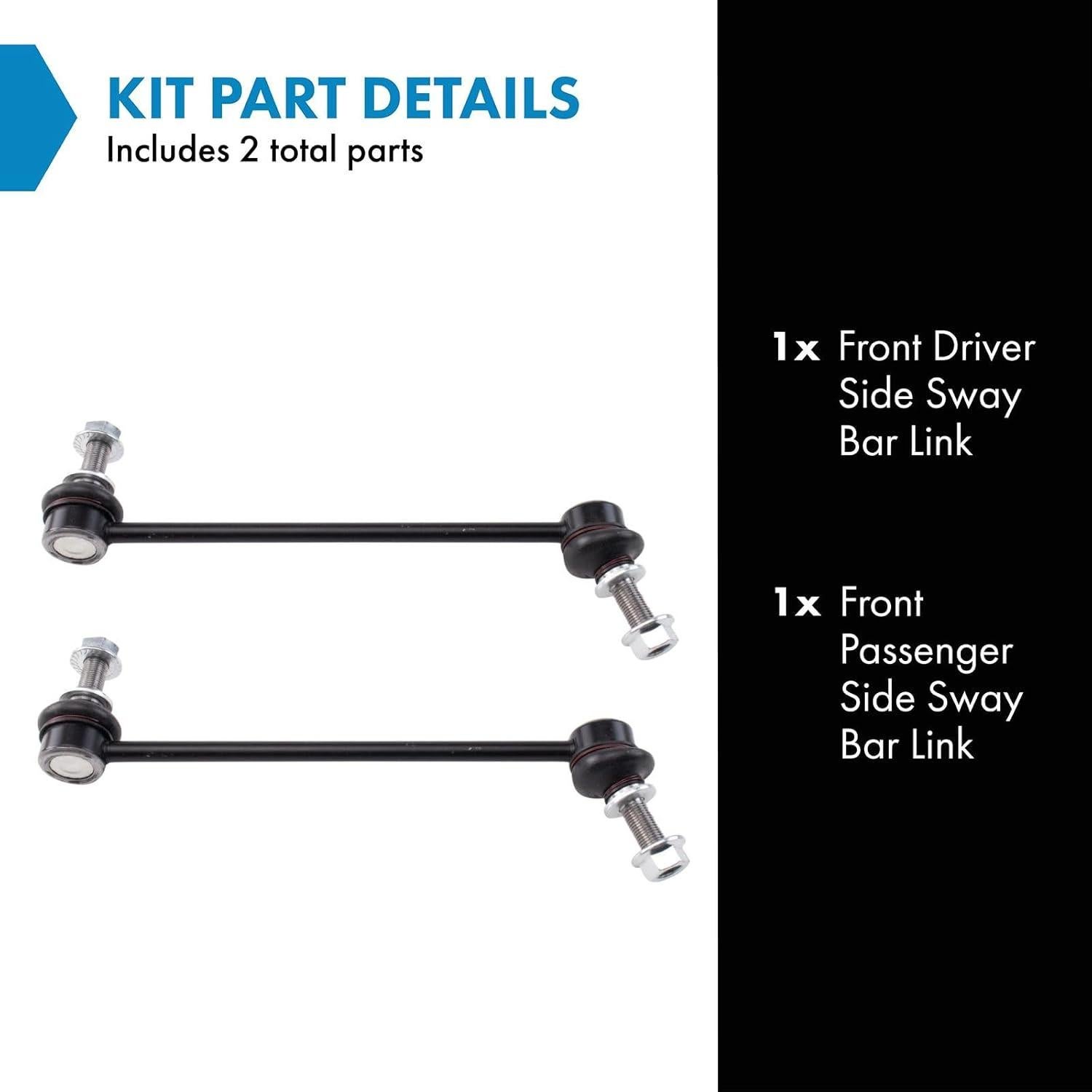 Kit de Enlace de Barra de Sway TRQ 2 Piezas Compatible Scion FR-S/Subaru BRZ/Toyota 86