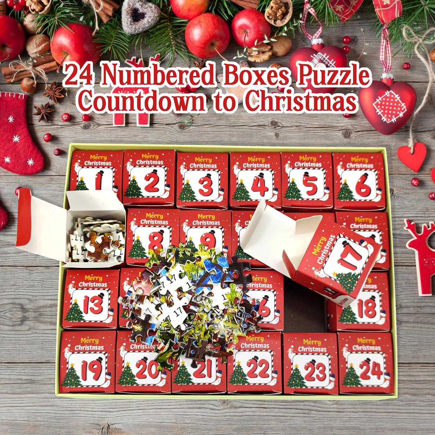 Rompecabezas 1000 Piezas MBOQIU Cabaña de Navidad