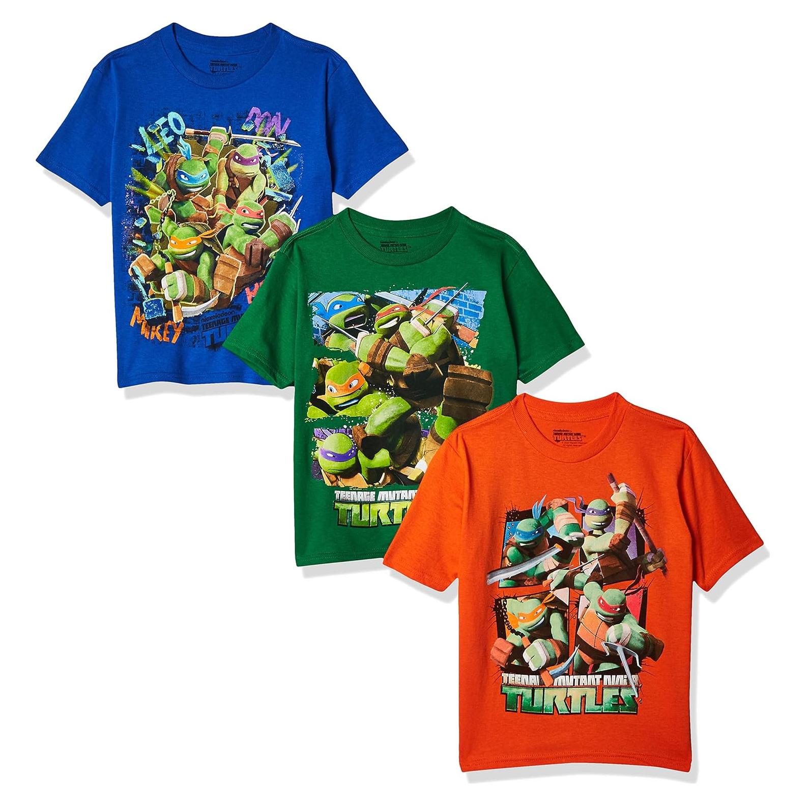 Camisetas Tortugas Ninja Nickelodeon 3 Paquetes Niños