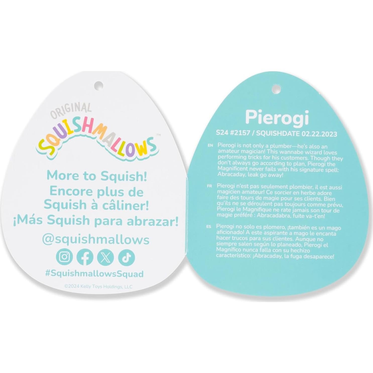 Squishmallows Original 24-Inch Pierogi Banana Monkey - Official Jazwares Plush (Jumbo)