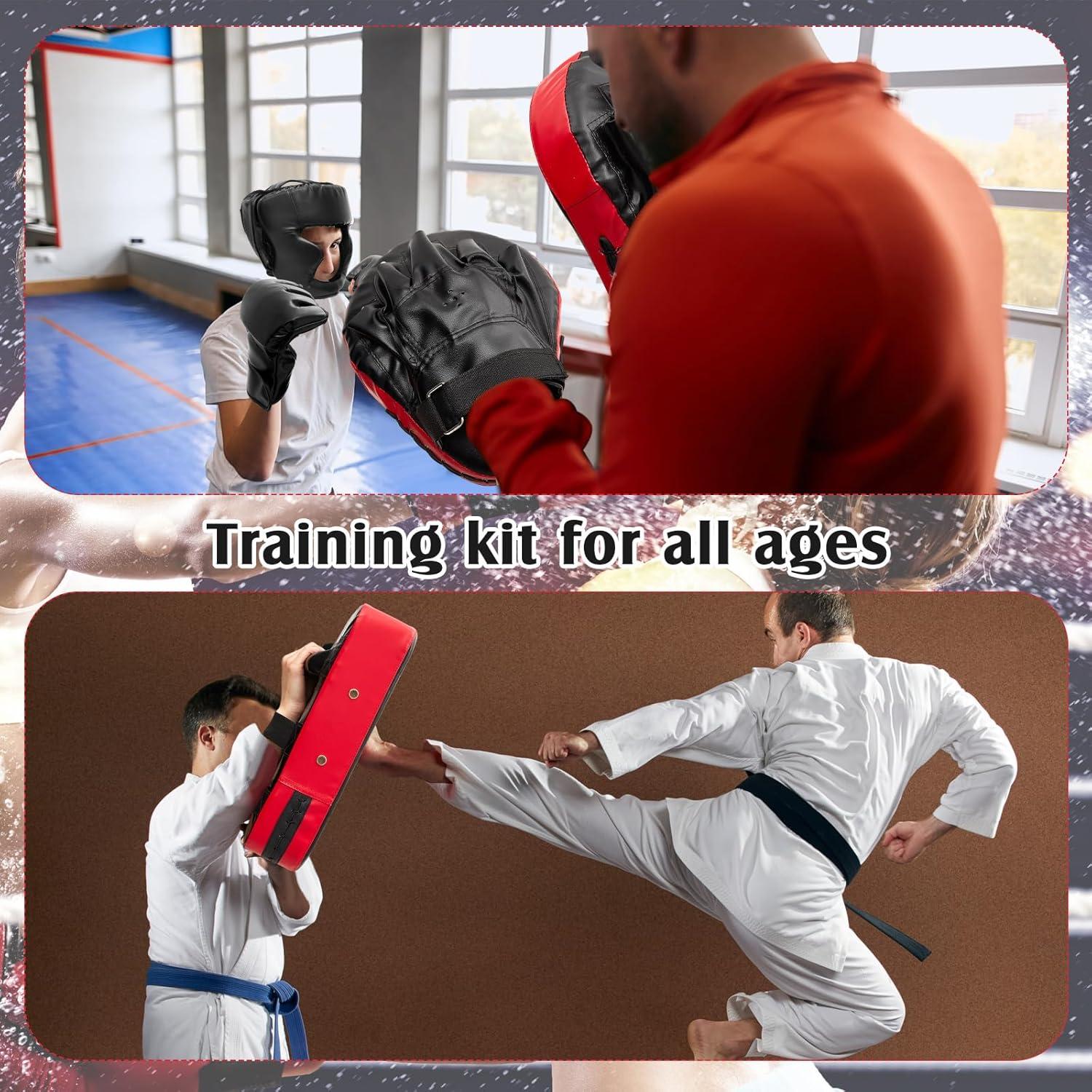 Set 10 en 1 Gemscream Mitones Boxeo y Almohadillas Patadas