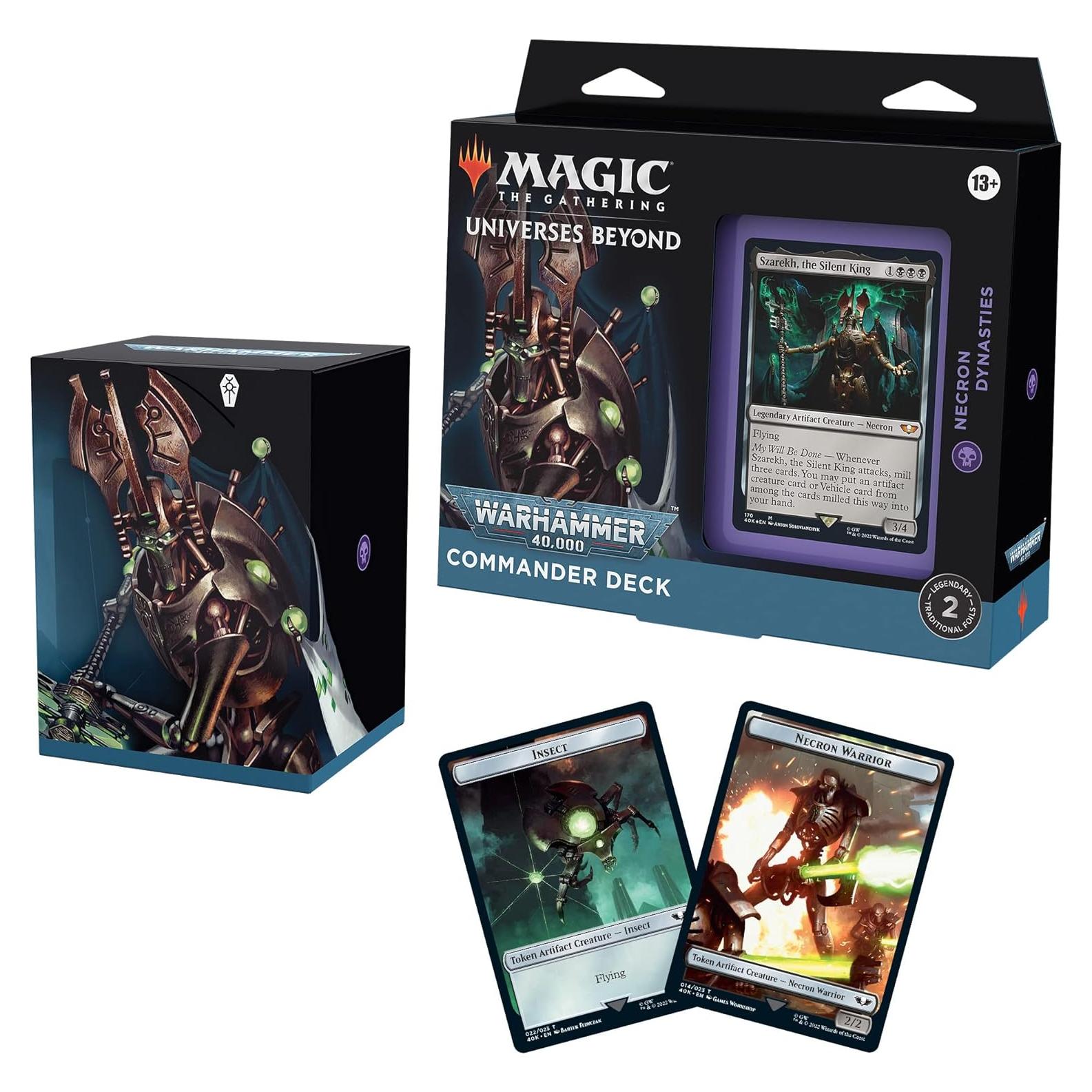 Mazo Commander Magic: The Gathering Necron Dynasties 100 cartas