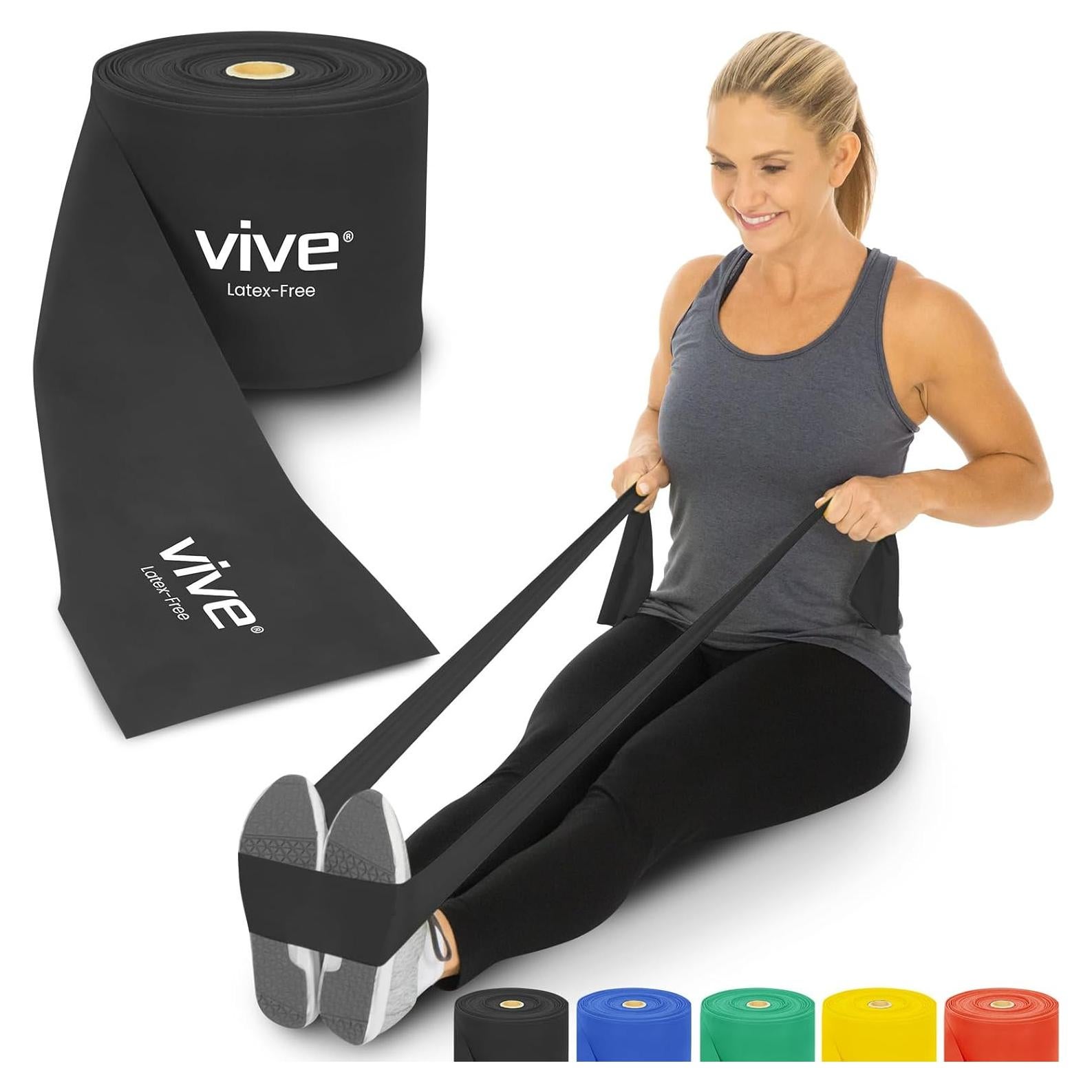 Bandas de Resistencia Vive 25 Yardas para Ejercicio y Rehabilitación