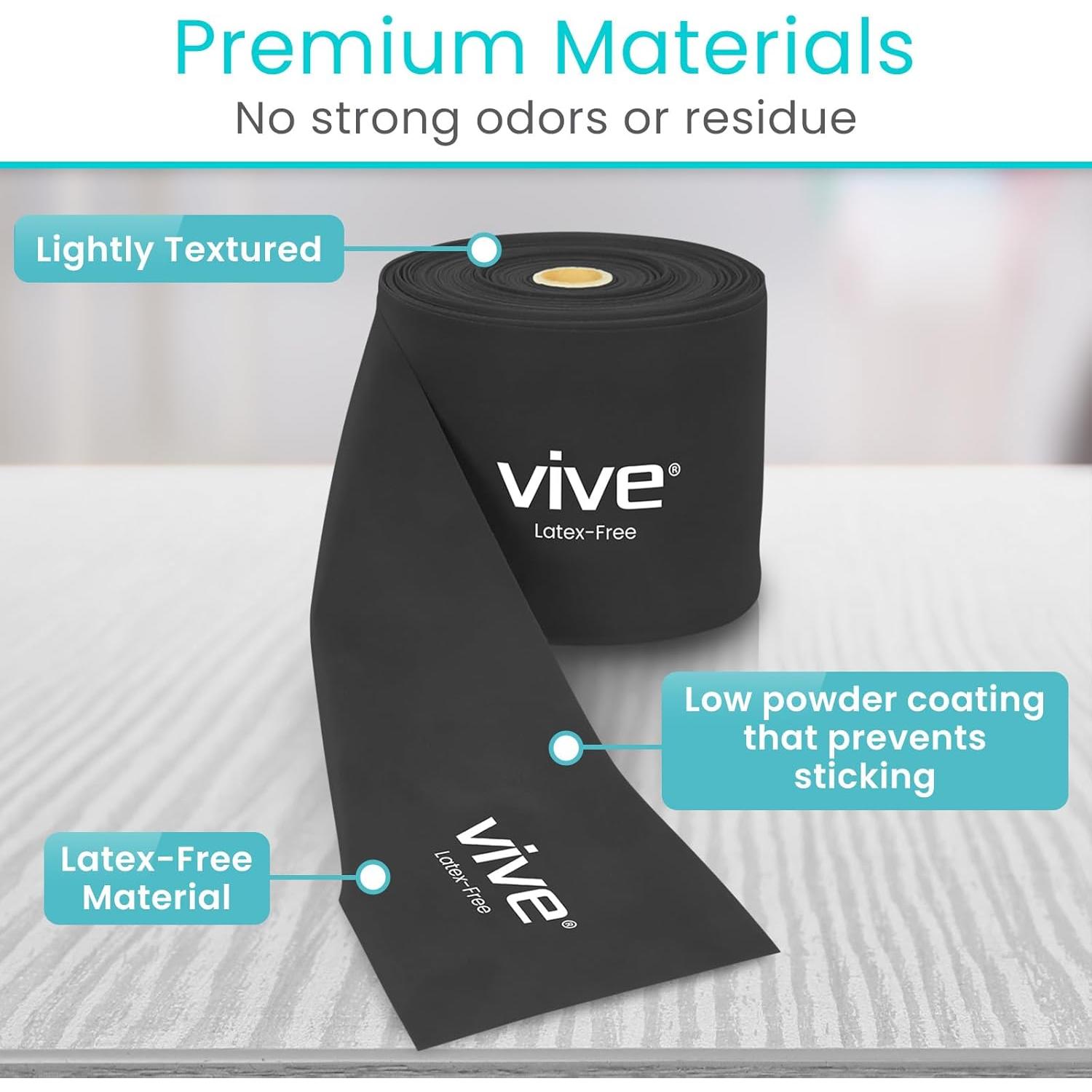 Bandas de Resistencia Vive 25 Yardas para Ejercicio y Rehabilitación