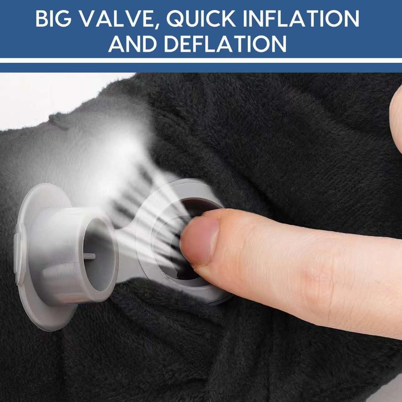 Almohada de Viaje Inflable HITSZS para Cuello con Funda Lavable