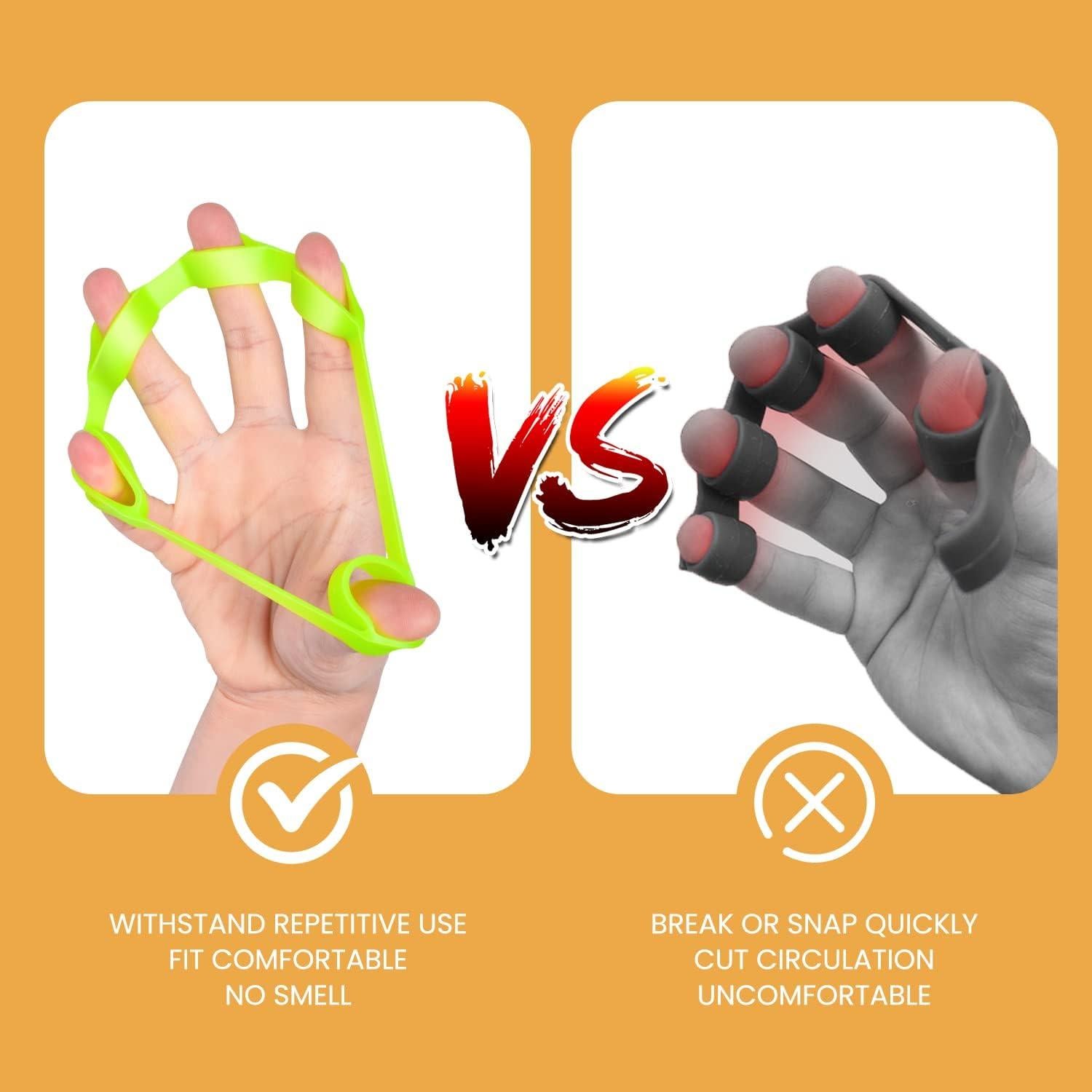 Ejercitador de Dedos Pnrskter 6 PCS para Fuerza de Agarre