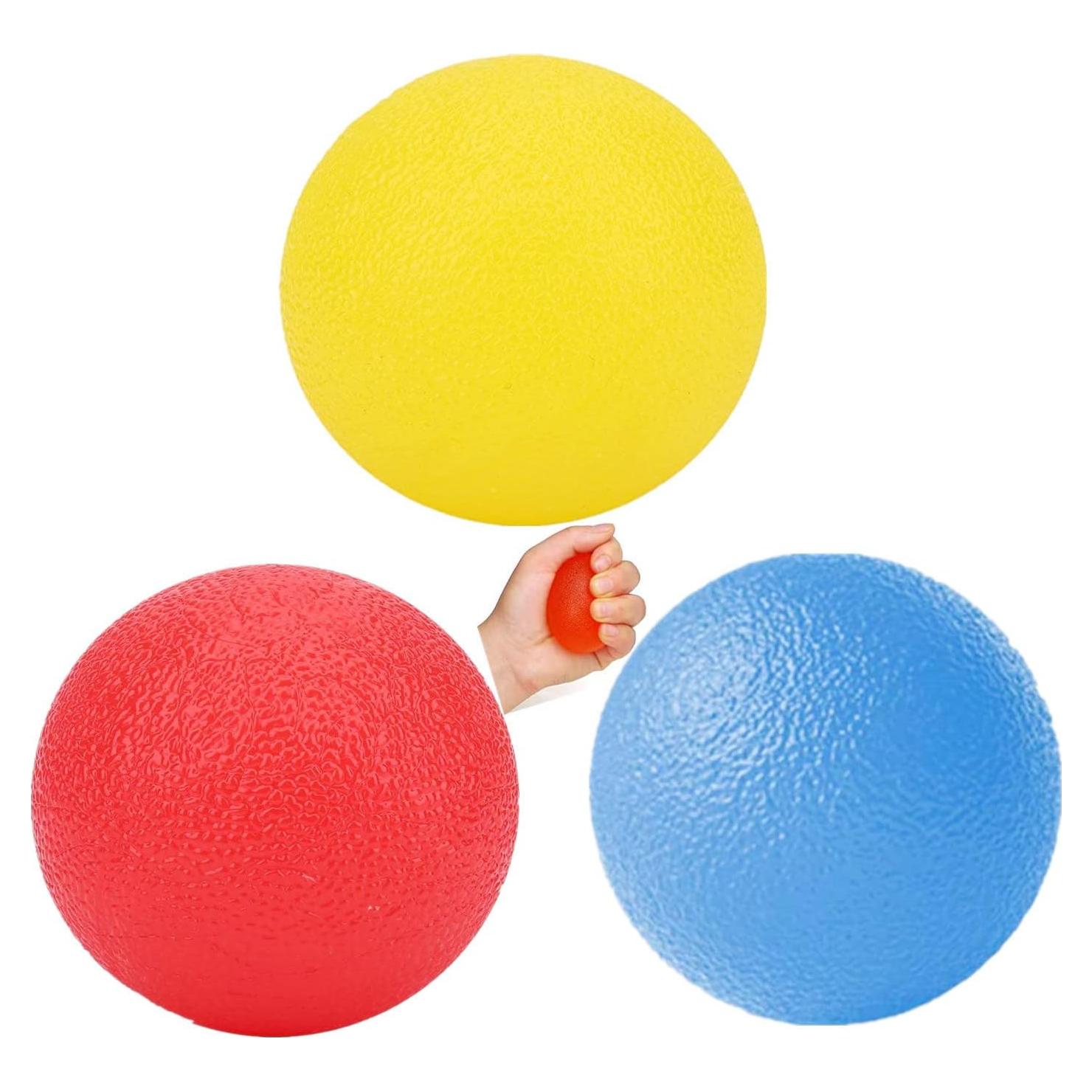 3 Pelotas de Estrés FMELAH con 3 Resistencias para Mano